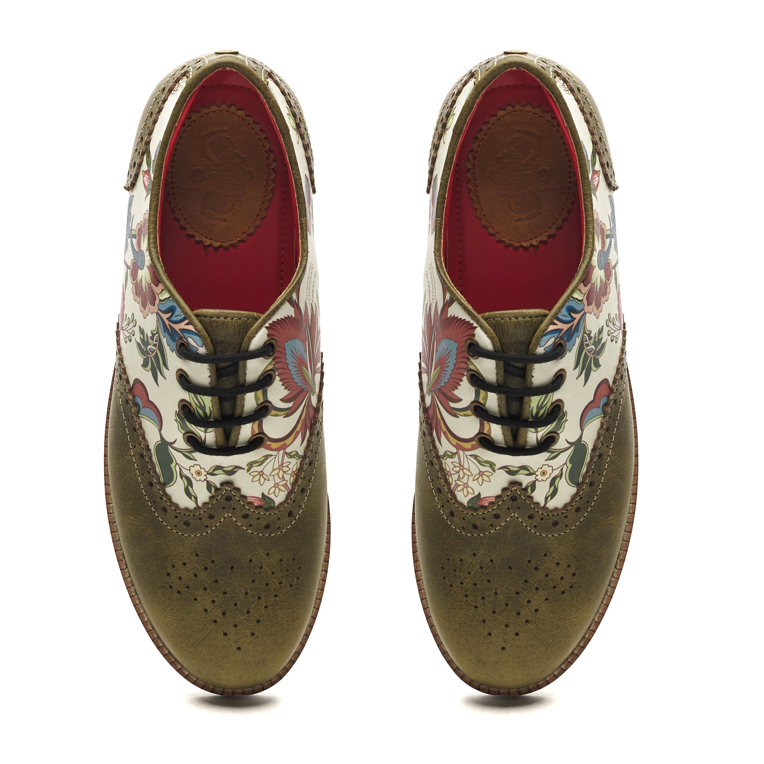 Banjaaran Studio Bageecha Brogues Women – Olive - view 2