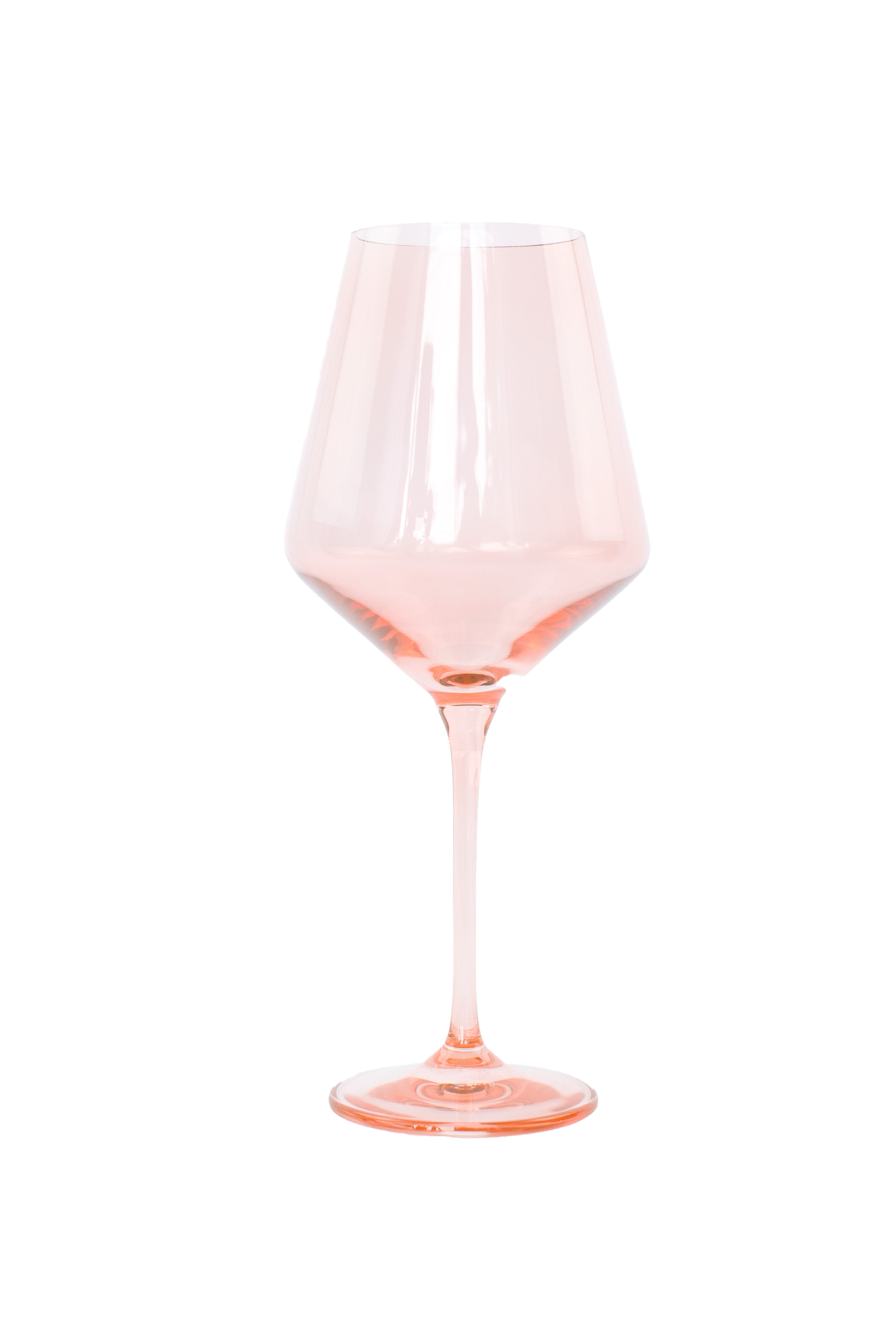 Estelle Colored Glass Estelle Colored Wine Stemware - Set of 6 {Blush Pink} - view 9