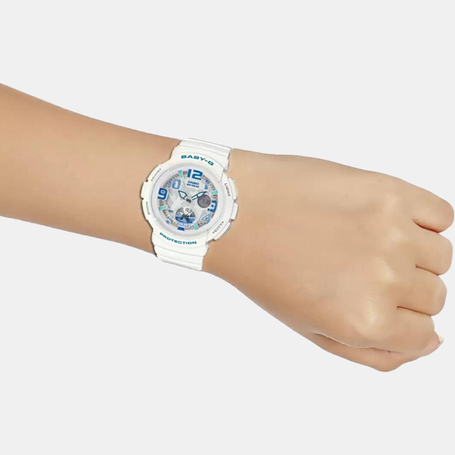 Casio Baby-G Women Quartz Two Tone Dial Analog-Digital Leather Watch B158 - view 6