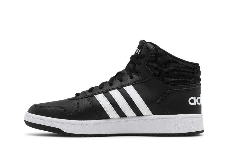 adidas Hoops 2.0 Mid Black White - view 2