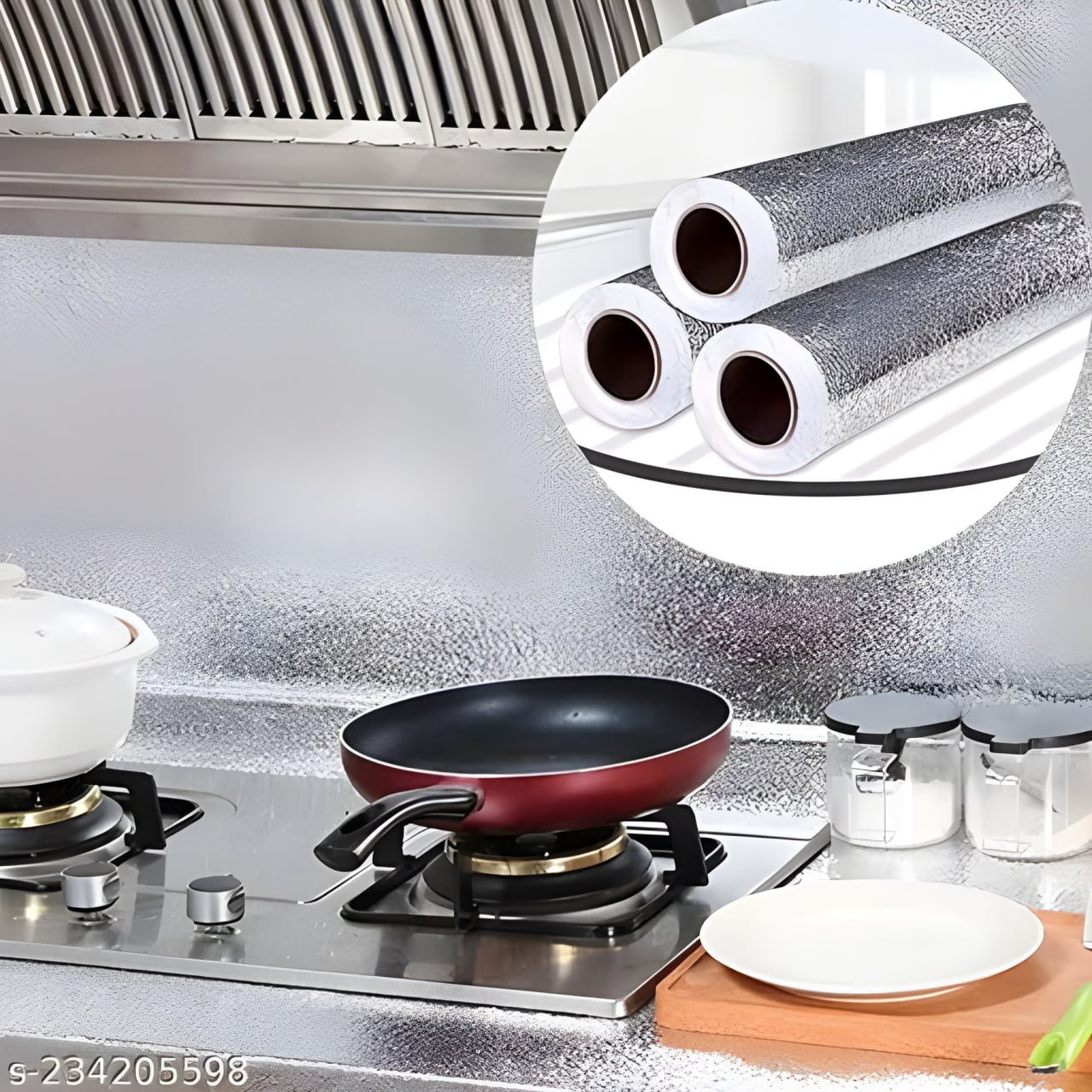 Catterton Multipurpose Kitchen Cabinets Foil Stickers????(Pack Of 2)