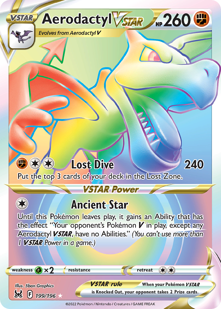 Rare rainbow swsh11-199 – Pokémon Aerodactyl VSTAR - 199/196 - Rare Rainbow [swsh11-199] [Secret] - Aerodactyl VSTAR - 199/196 - Rare Rainbow