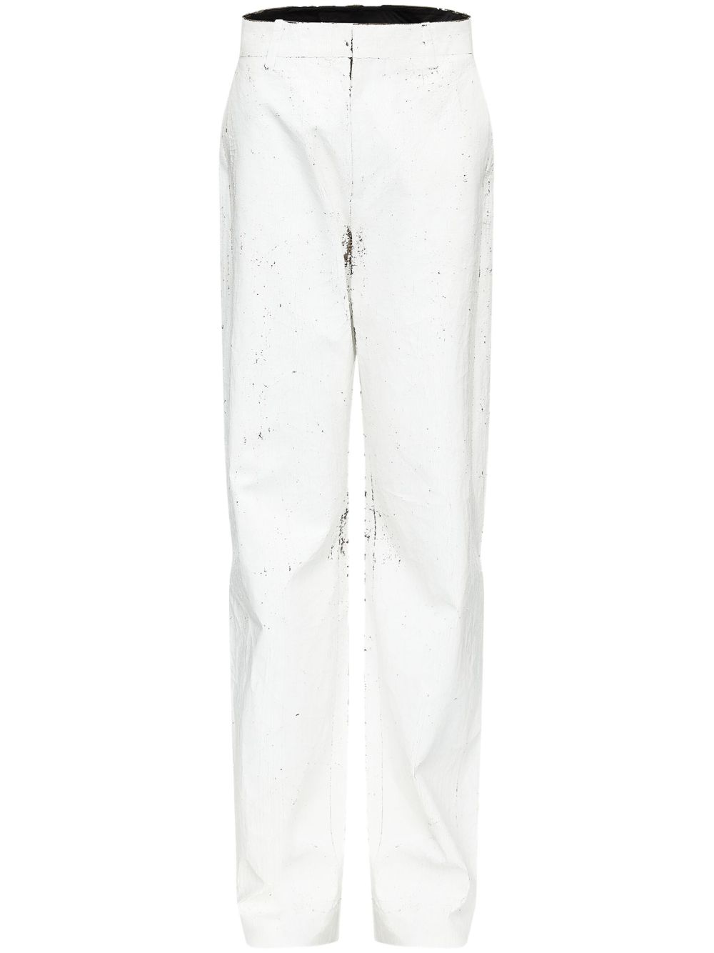 MM6 Maison Margiela Wax trousers – Polyester 54% Cotton 46%