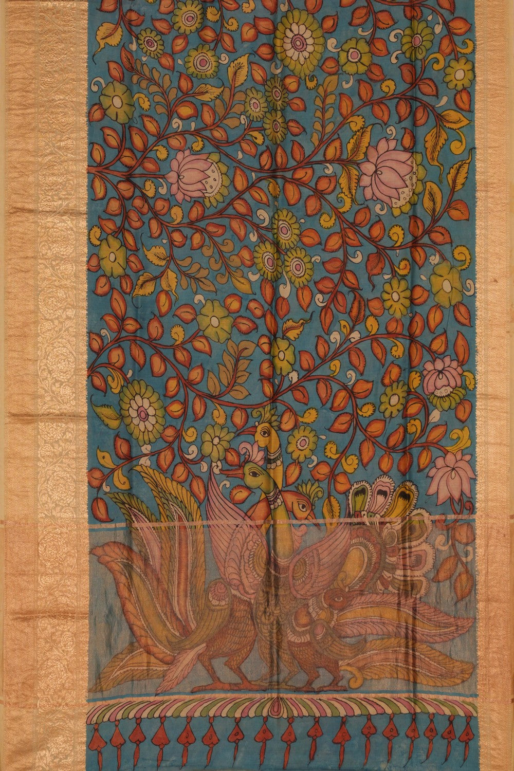 Kalanjali Kalamkari Hand-Painted Saree – Women's - view 3