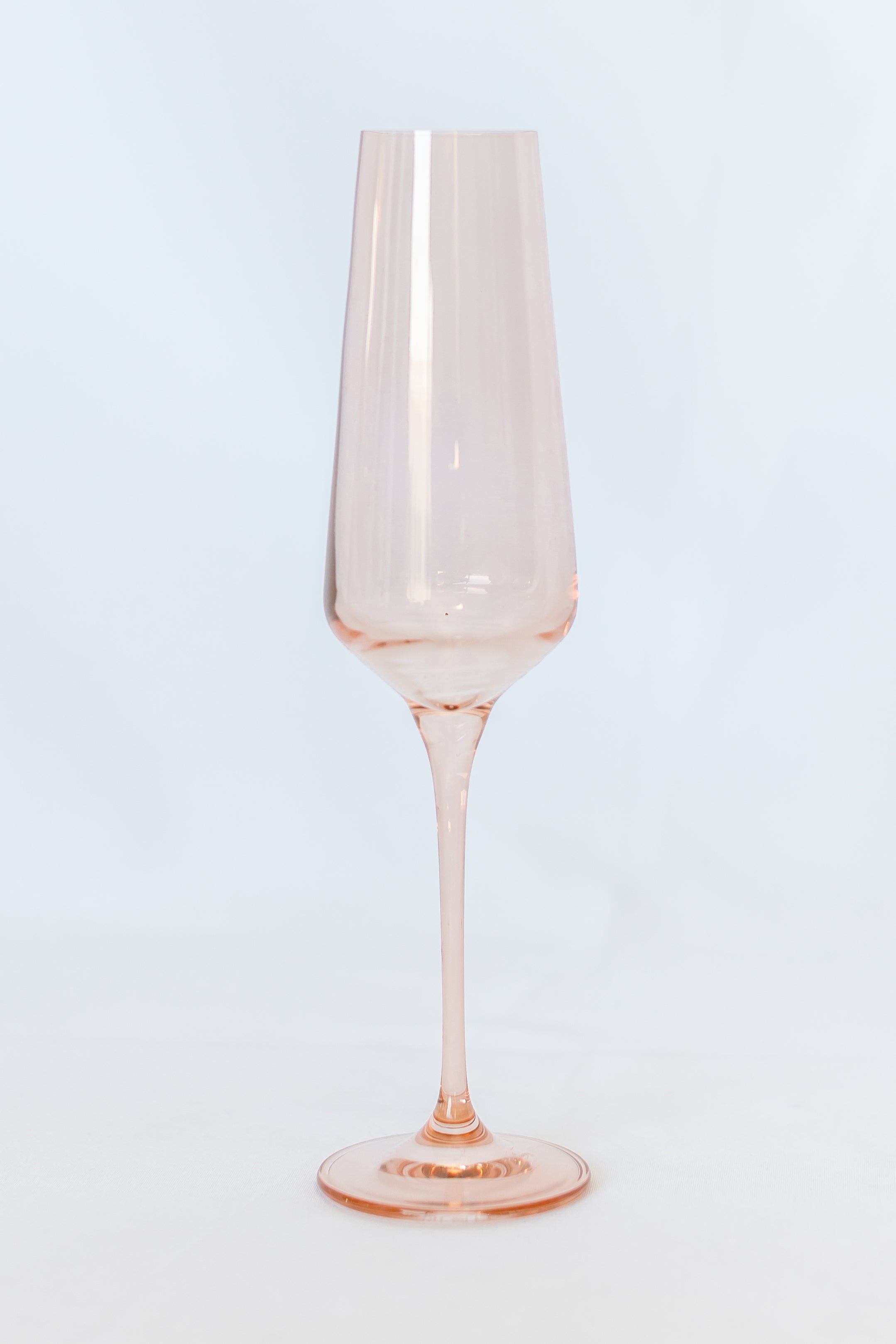 Estelle Colored Glass Estelle Colored Champagne Flute - Set of 2 {Blush Pink} - view 4