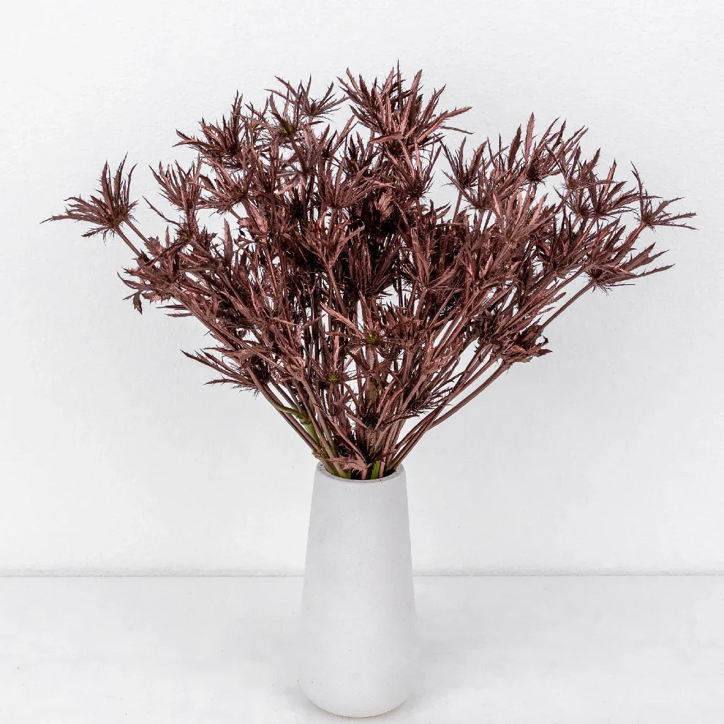 FiftyFlowers Bronze Rose Gold Thistle Flower