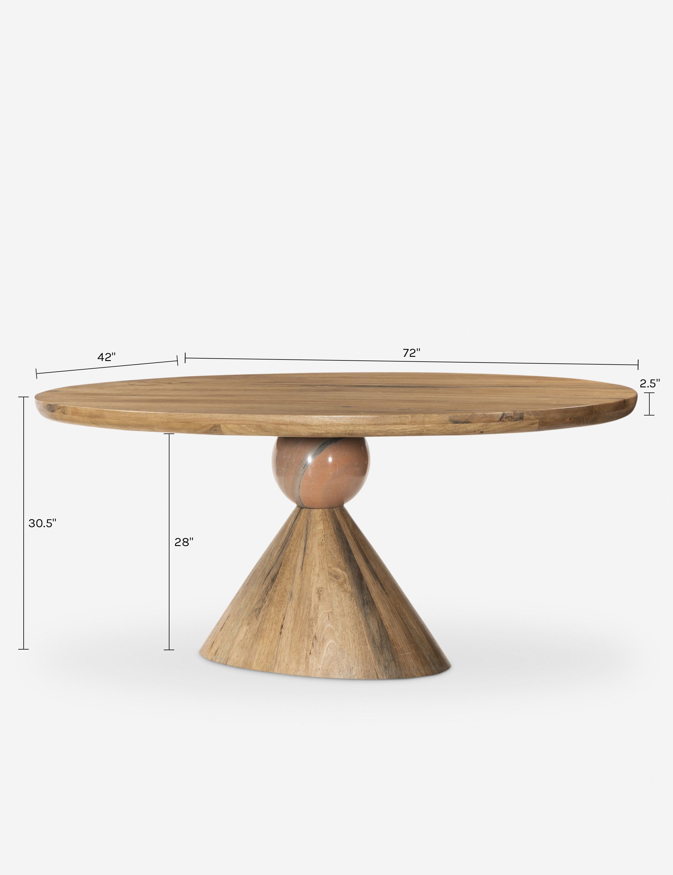 Lulu and Georgia Jasmine Oval Dining Table – Natural - view 5