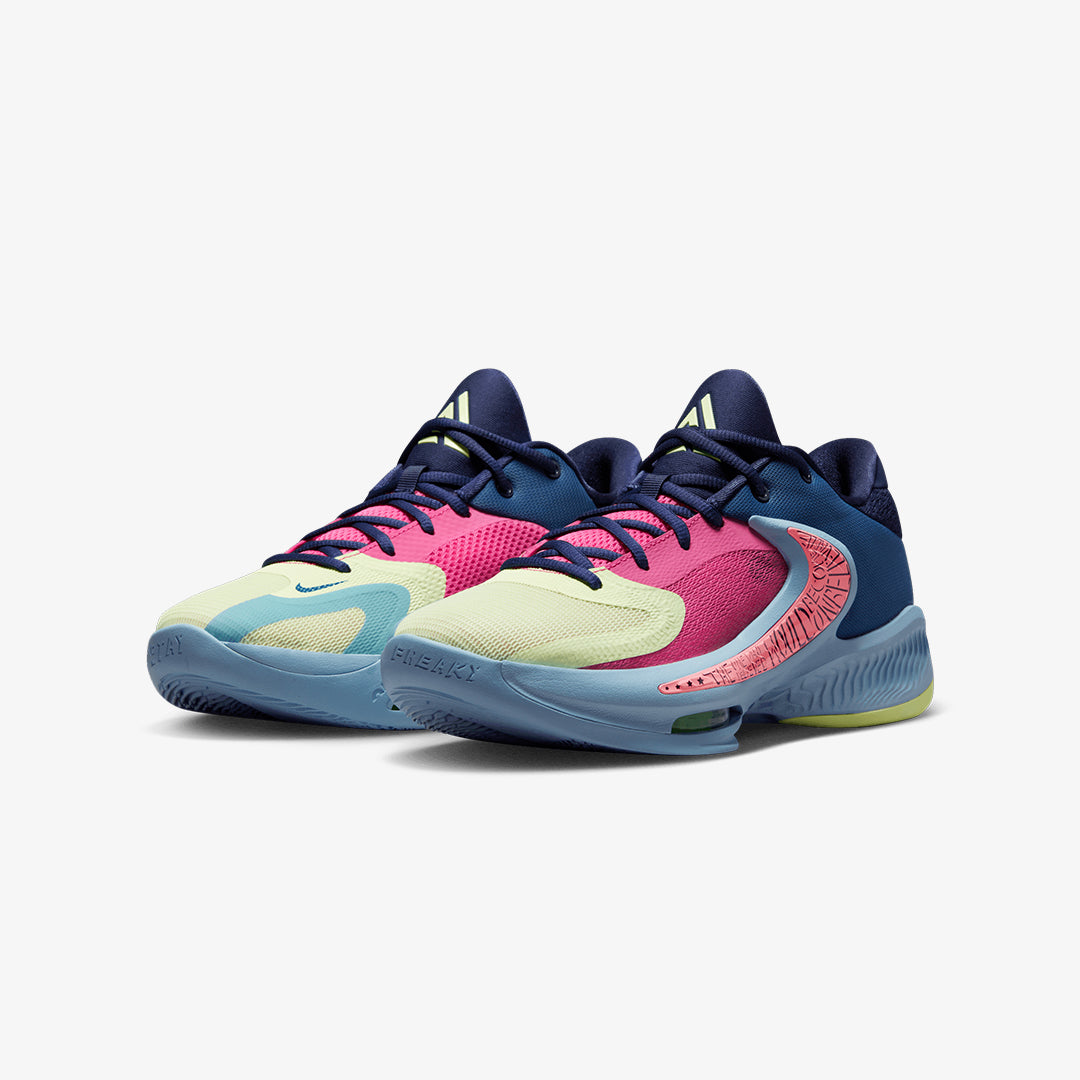 Nike | ZOOM FREAK 4 { DK MARINA BLUE/BARELY VOLT-PINK GAZE
