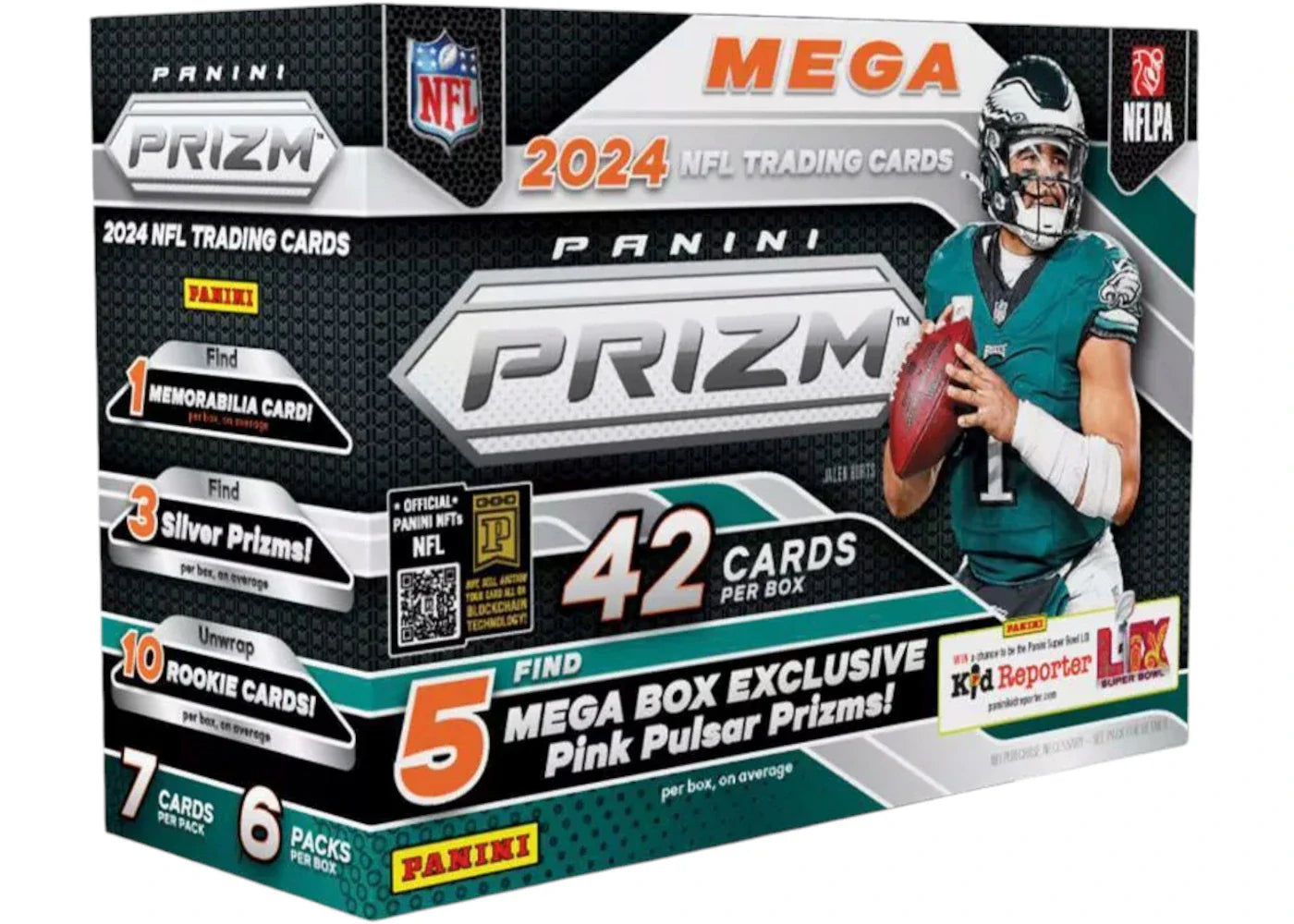 2024 Panini Prizm NFL Mega Box (Pink Pulsar Prizms)