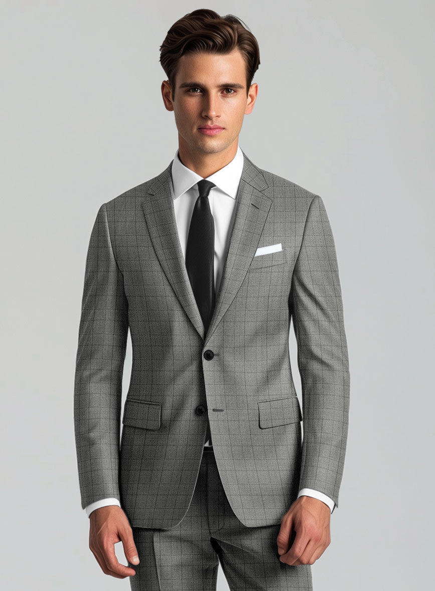StudioSuits Reda Erlon Gray Checks Wool Jacket - view 2