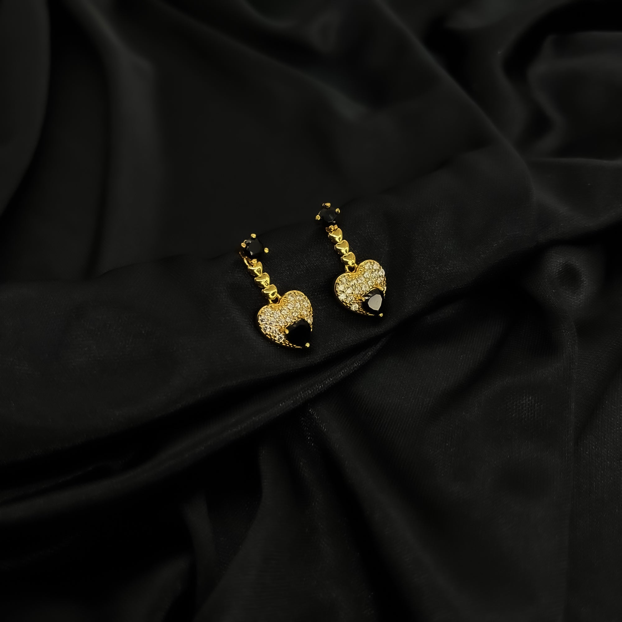 Branta Heart Shape Stylish Diamond Earrings For Women - view 2