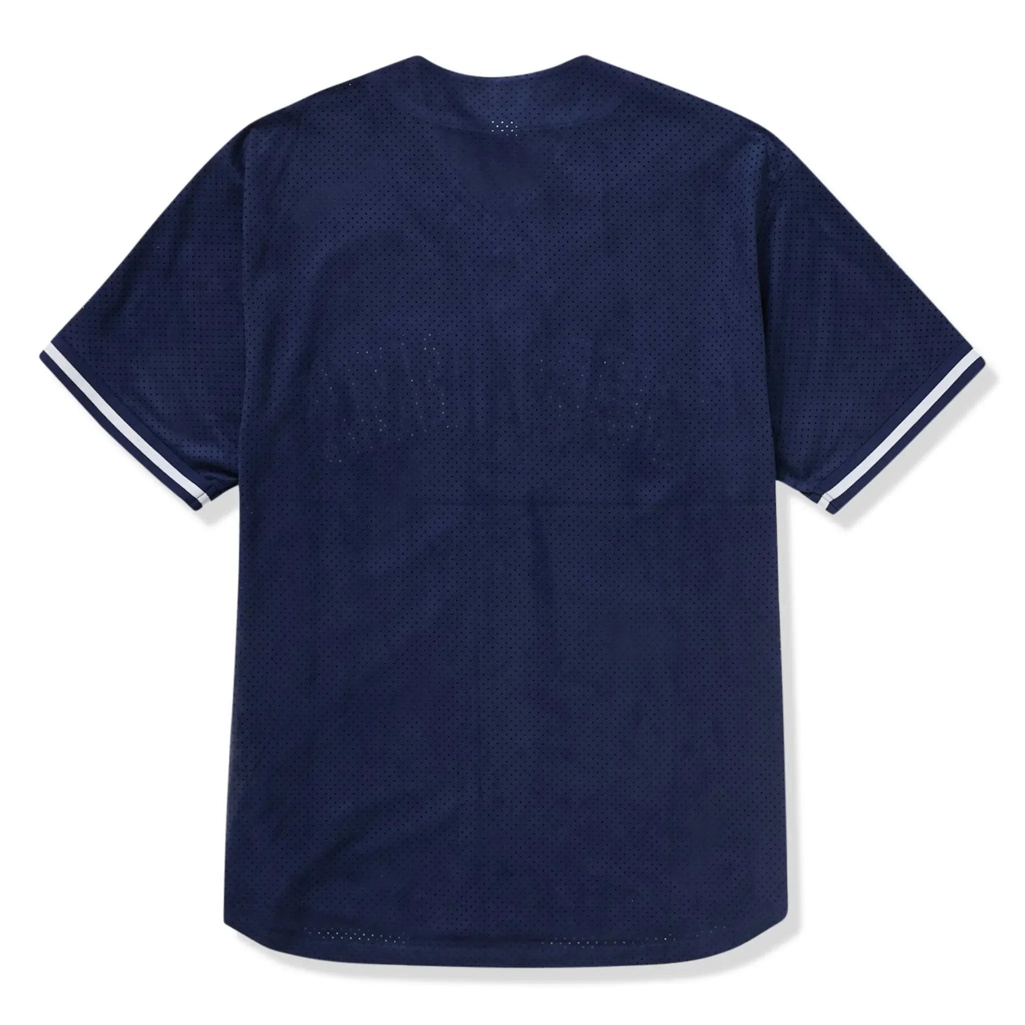 Supreme Ultrasuede Mesh Baseball Navy Blue Jersey - view 2