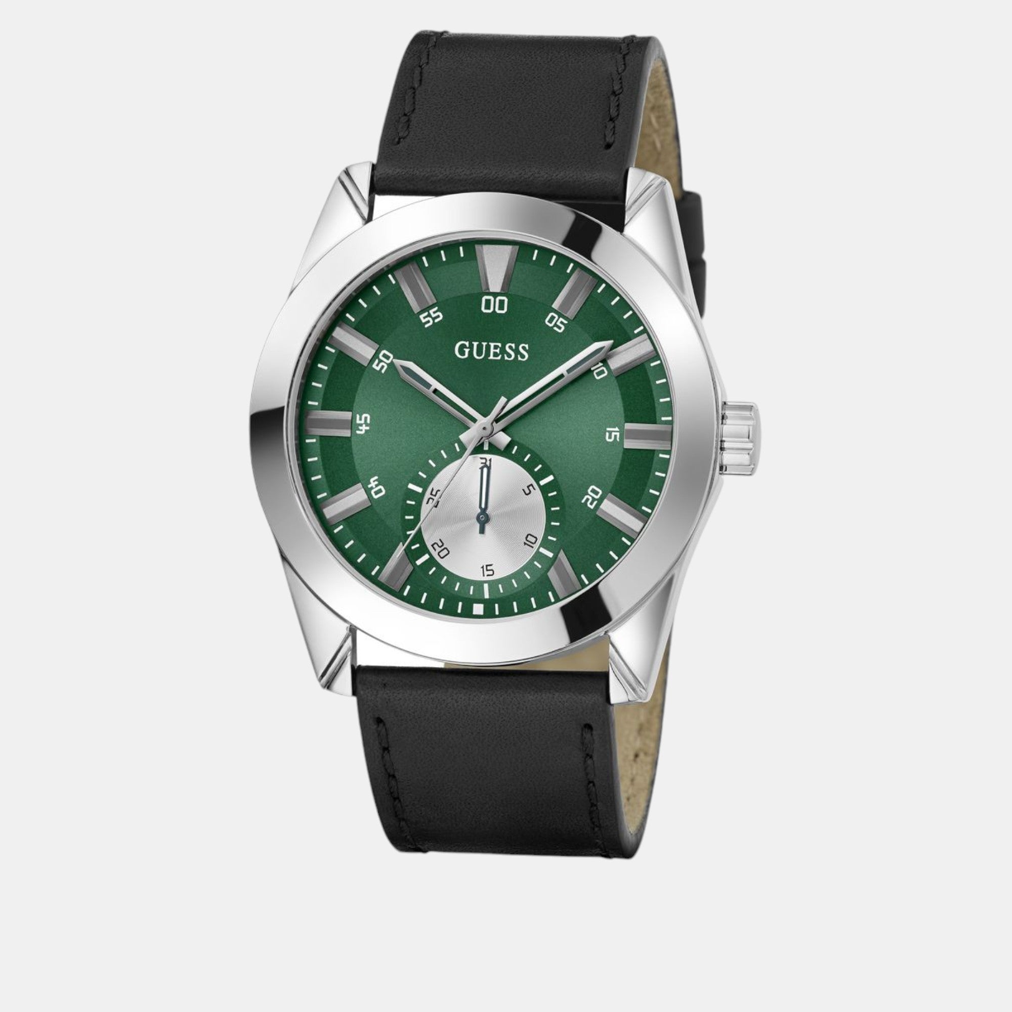 Guess Greyson Men Quartz Green Dial Analog Leather Watch GW0793G1 - view 2