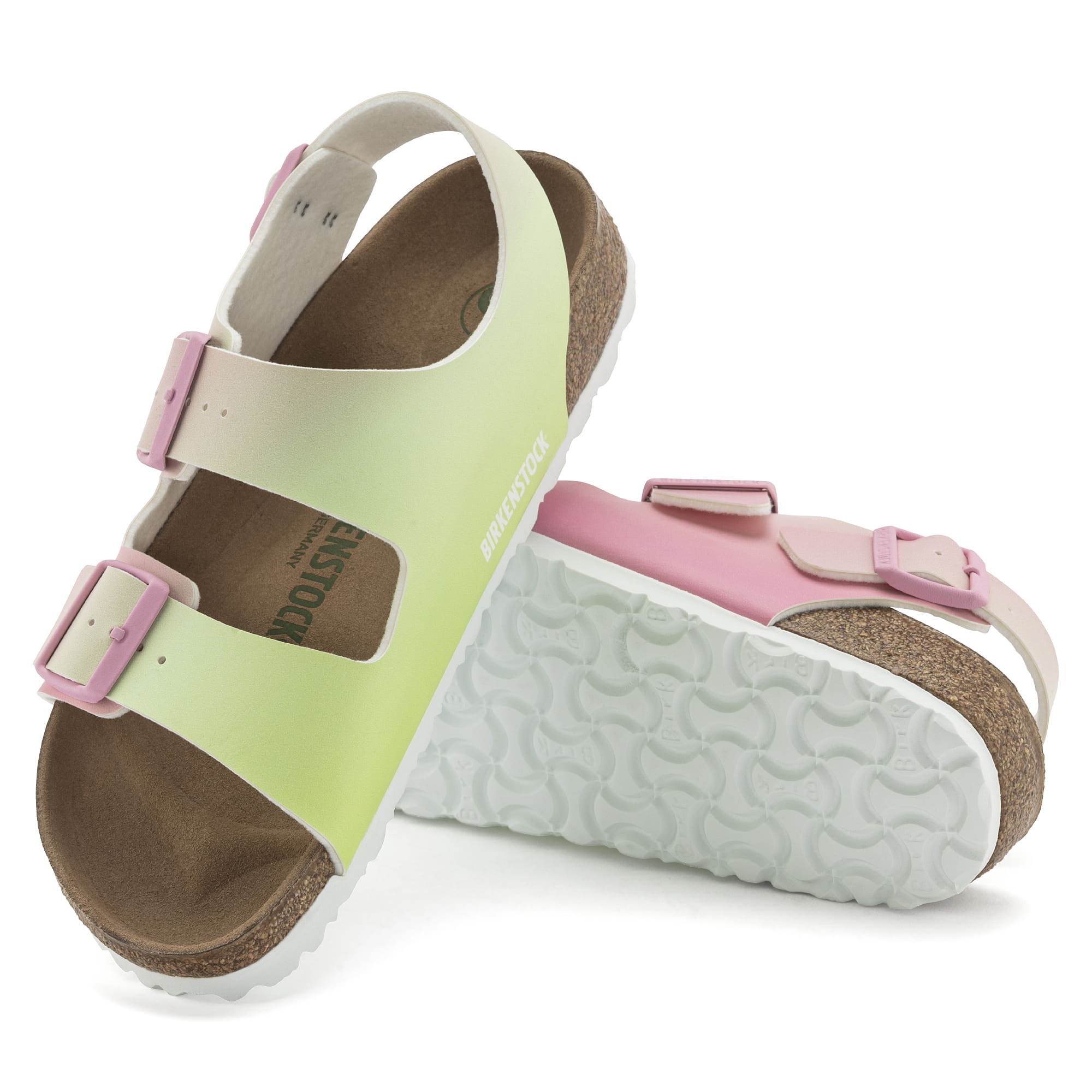 Birkenstock Milano Birko-Flor – Multi Multi/Candy Pink/Faded Lime