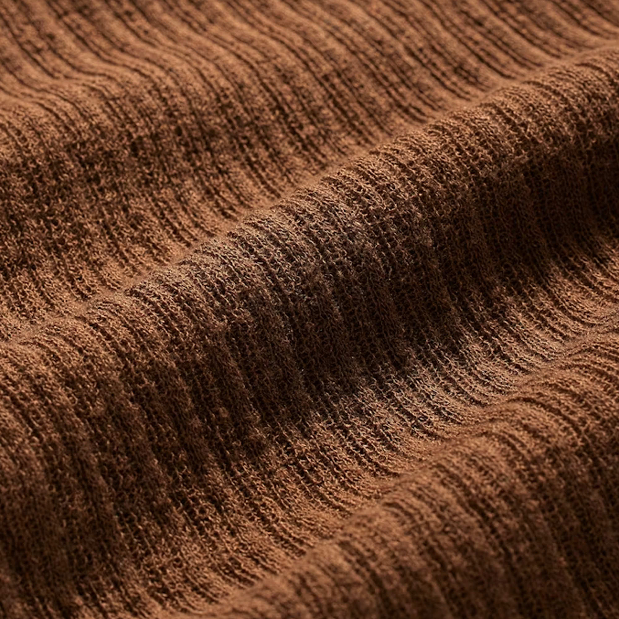 SKIMS Sheer Knit Mini Plunge Dress Bison - view 2