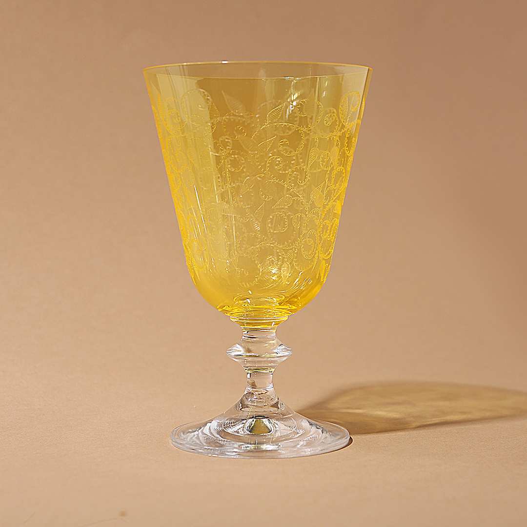 Wonderchef Modena Water Glass Yellow 350 ml (Set of 6) - view 6