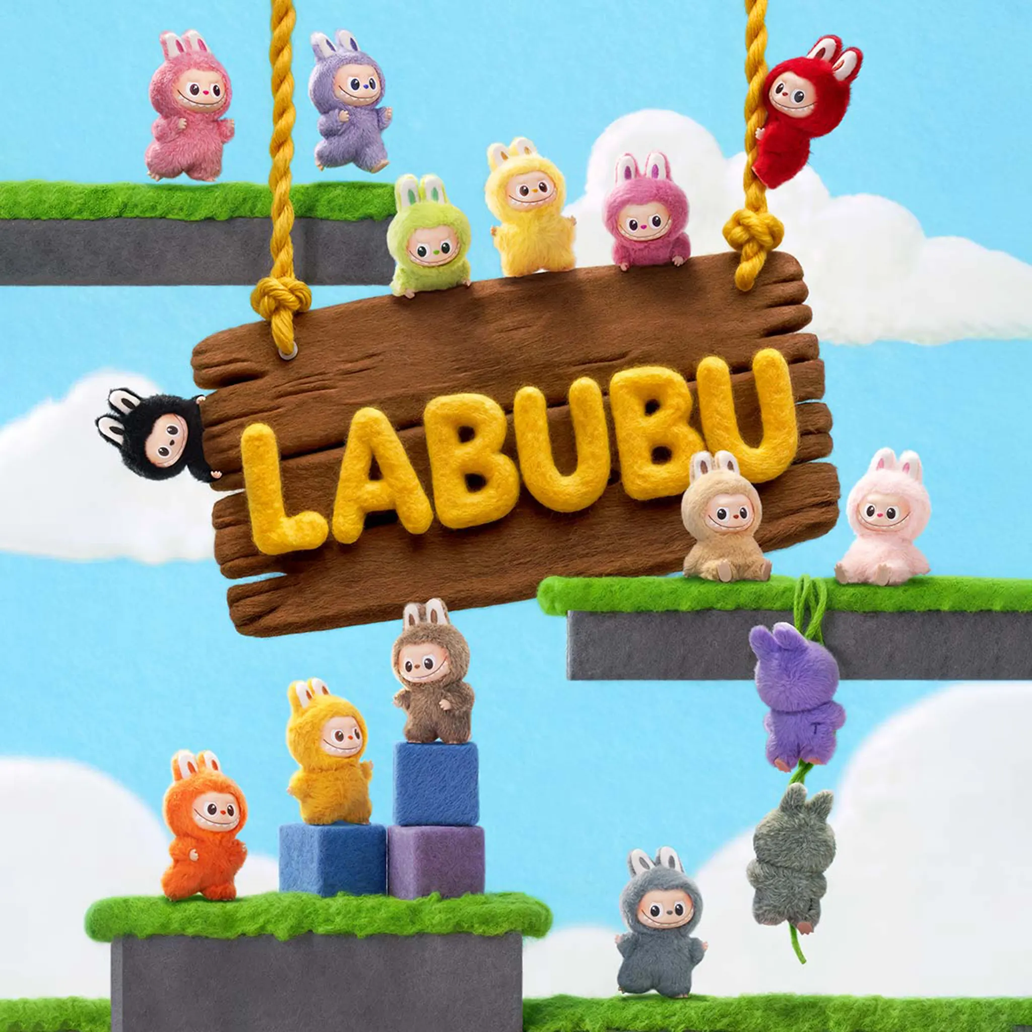 Pop Mart Labubu The Monsters Pin for Love Series Vinyl Plush Pendant Blind Box (N-Z) (Single) - view 6