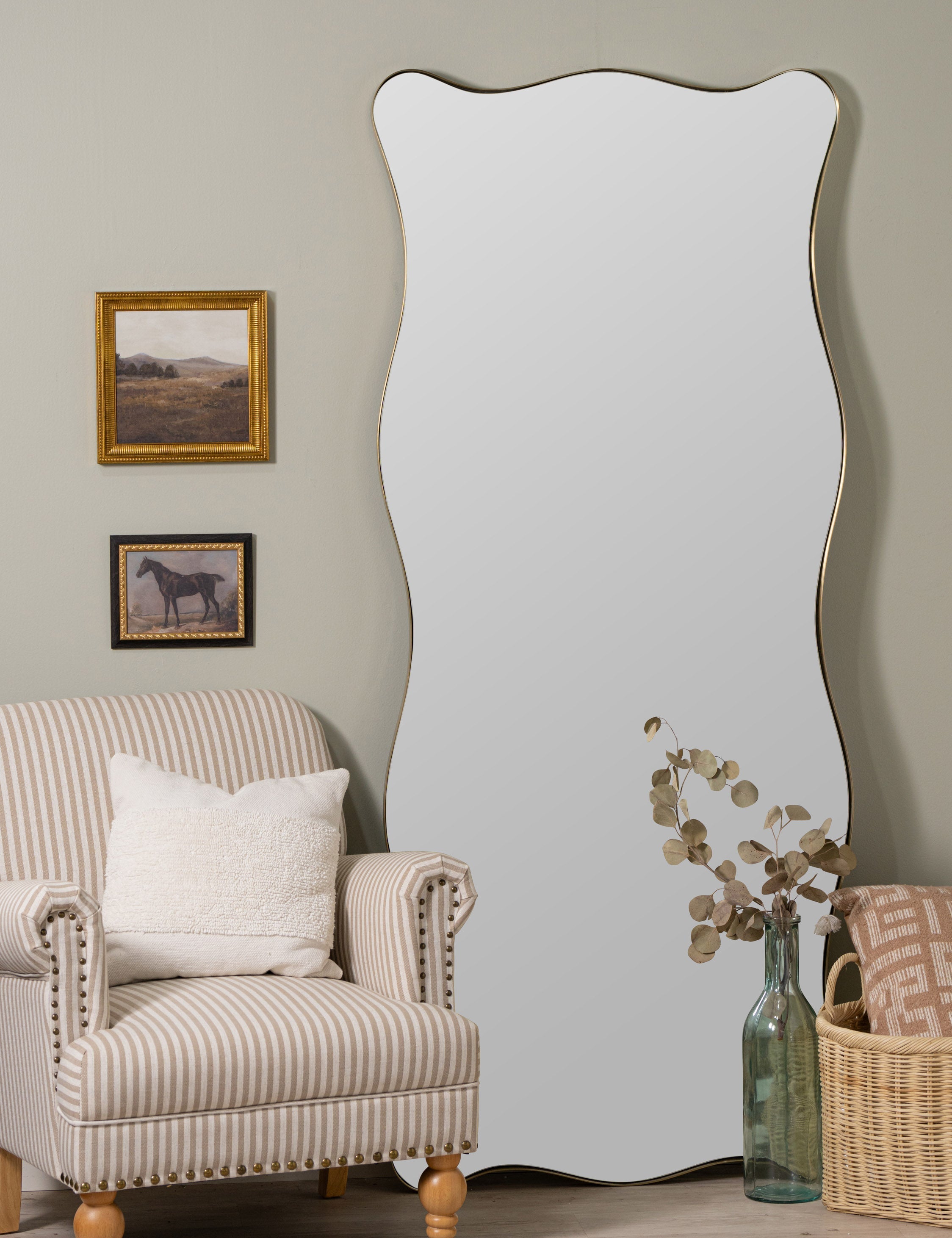 Lulu and Georgia Halberg Floor Mirror – Gold - view 2
