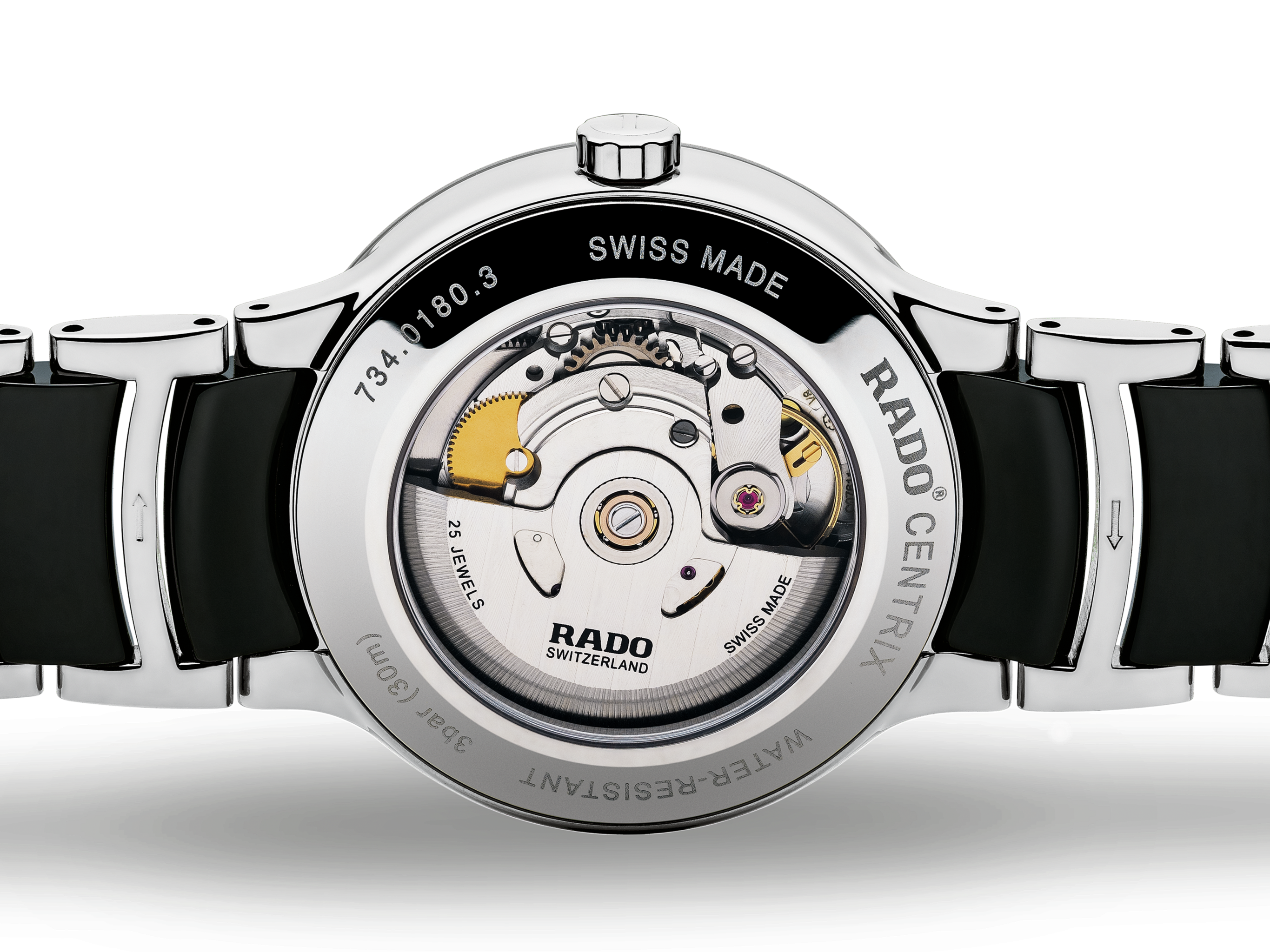 Rado Centrix Black Dial Unisex 38mm - view 2
