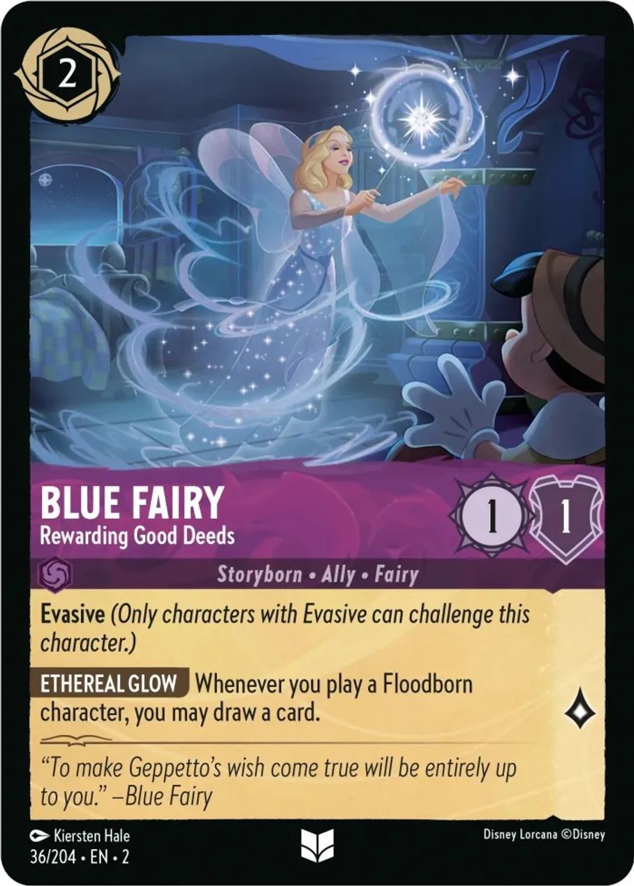 Lorcana Blue Fairy - Rewarding Good Deeds - 36/204 [Rise Of The Floodborn] [Non-Foil]