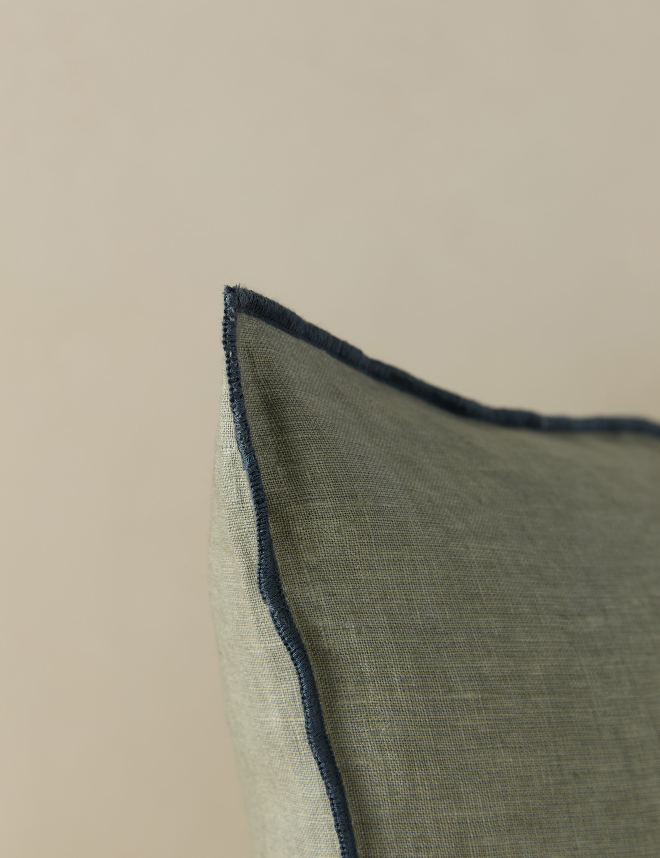 Lulu and Georgia Carys Contrast Linen Pillow - view 59