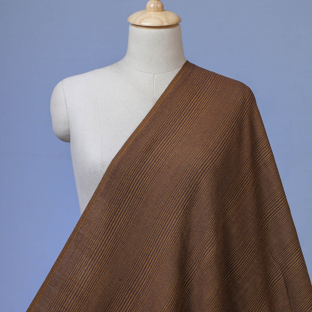 KILMORA Brown - Kumaun Handwoven Merino Woollen Fabric