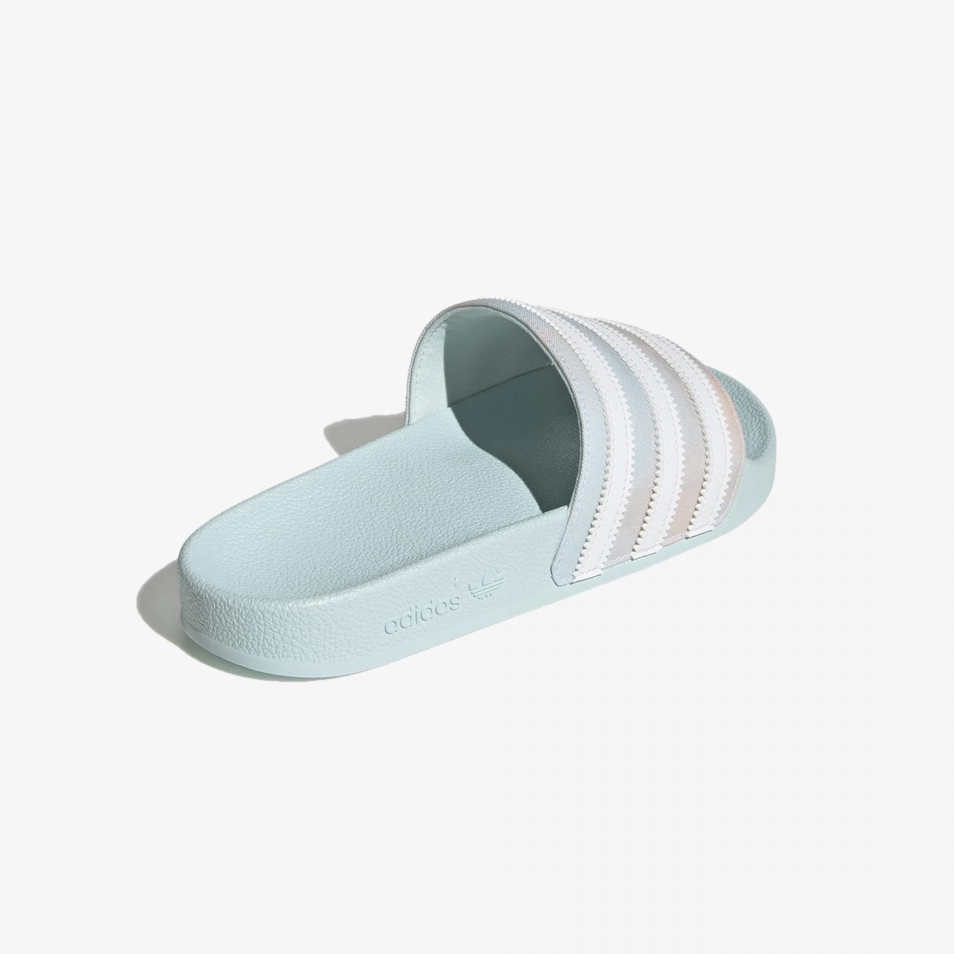 Adidas Originals | ADILETTE SLIDES { ALMOST BLUE / CLOUD WHITE - view 2