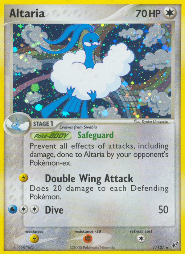 Rare holo ex8-1 – Pokémon Altaria - 1/107 - Rare Holo [ex8-1] [Reverse Holo] - Altaria - 1/107 - Rare Holo