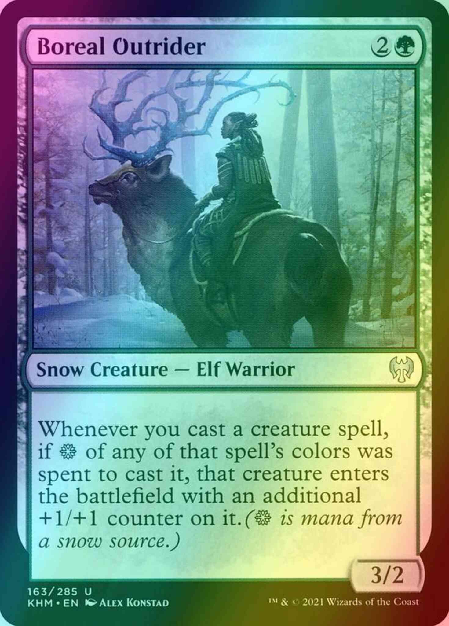 Boreal outrider 163 – Magic Boreal Outrider [163] [Kaldheim] [Foil]