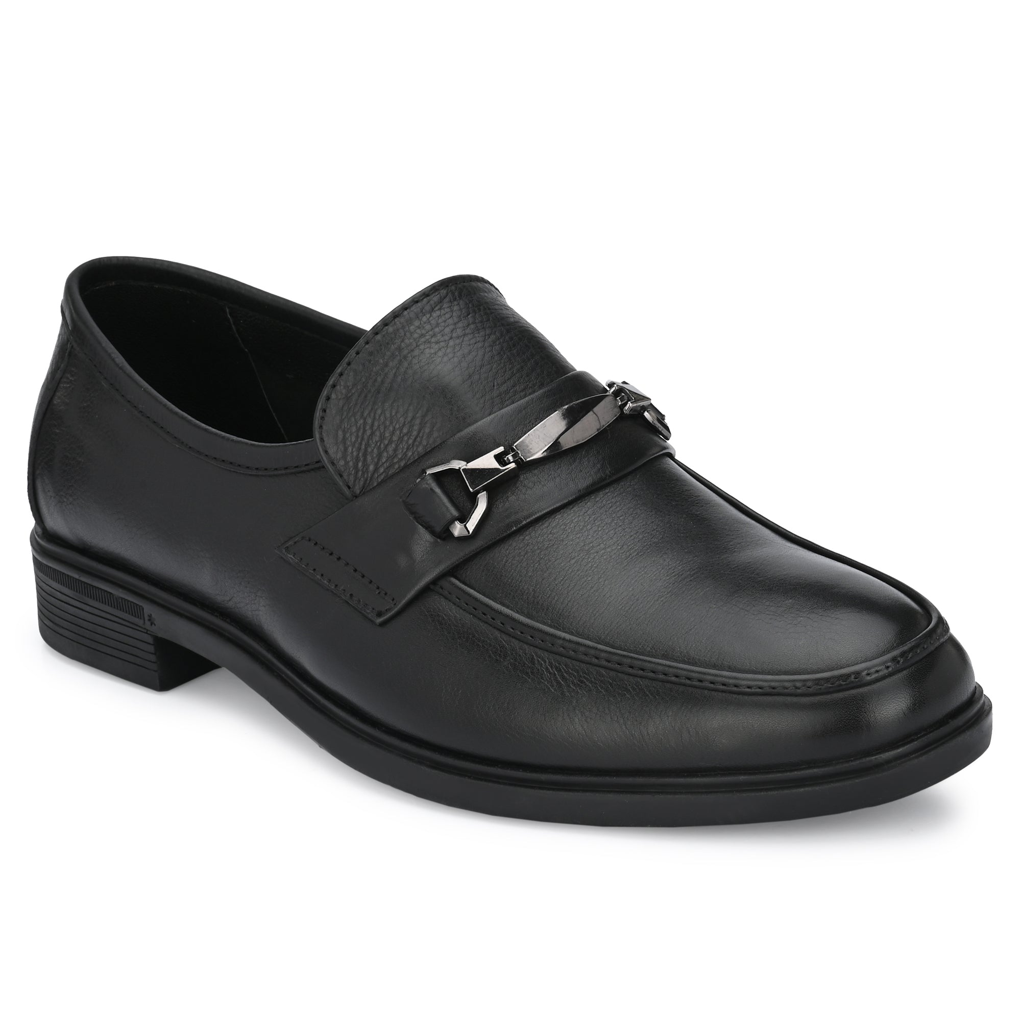 egoss-shoes Egoss Leather Buckled Slip On Shoes For Men - view 5