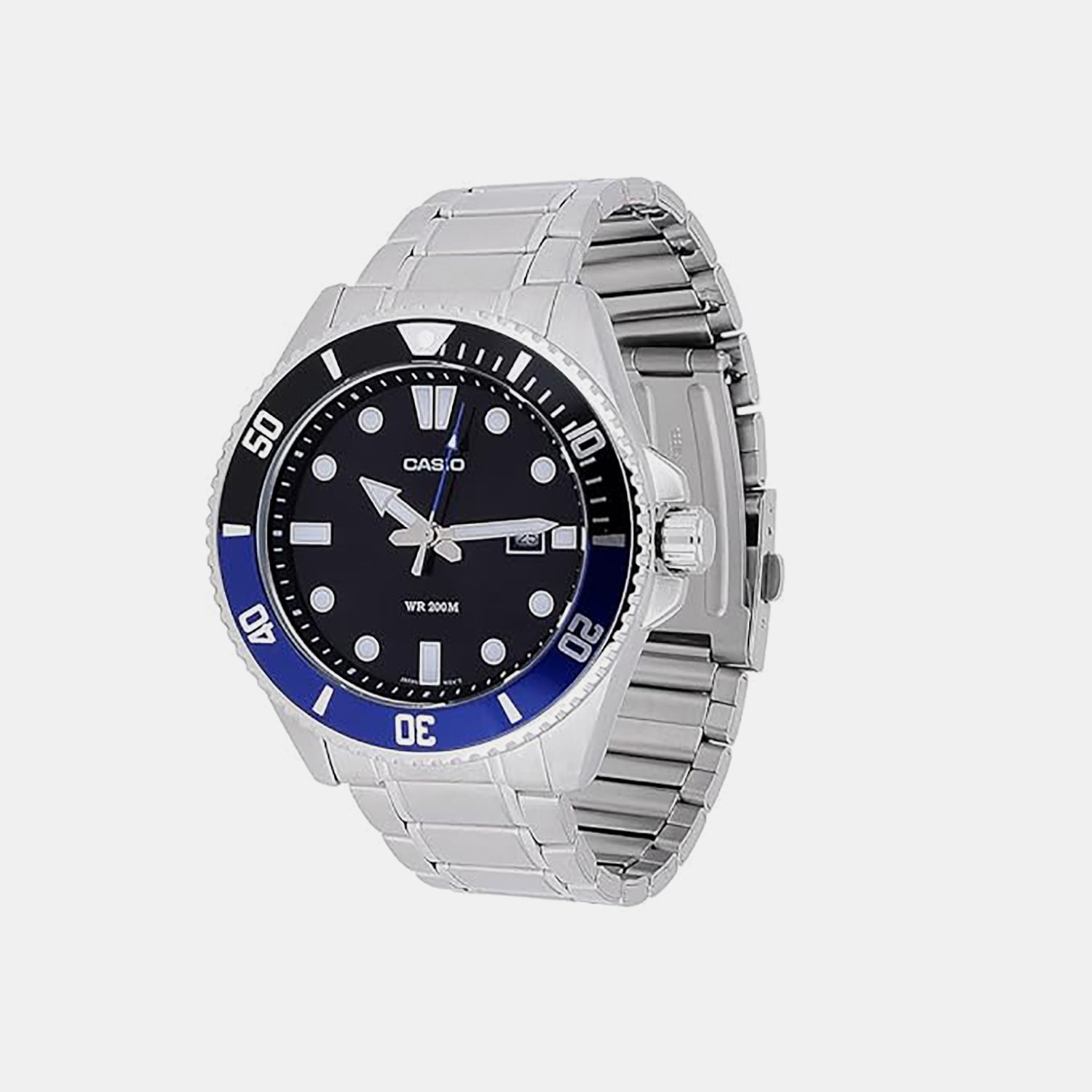 Casio Enticer Men Quartz Black Dial Analog Stainless Steel Watch A2190 - view 2