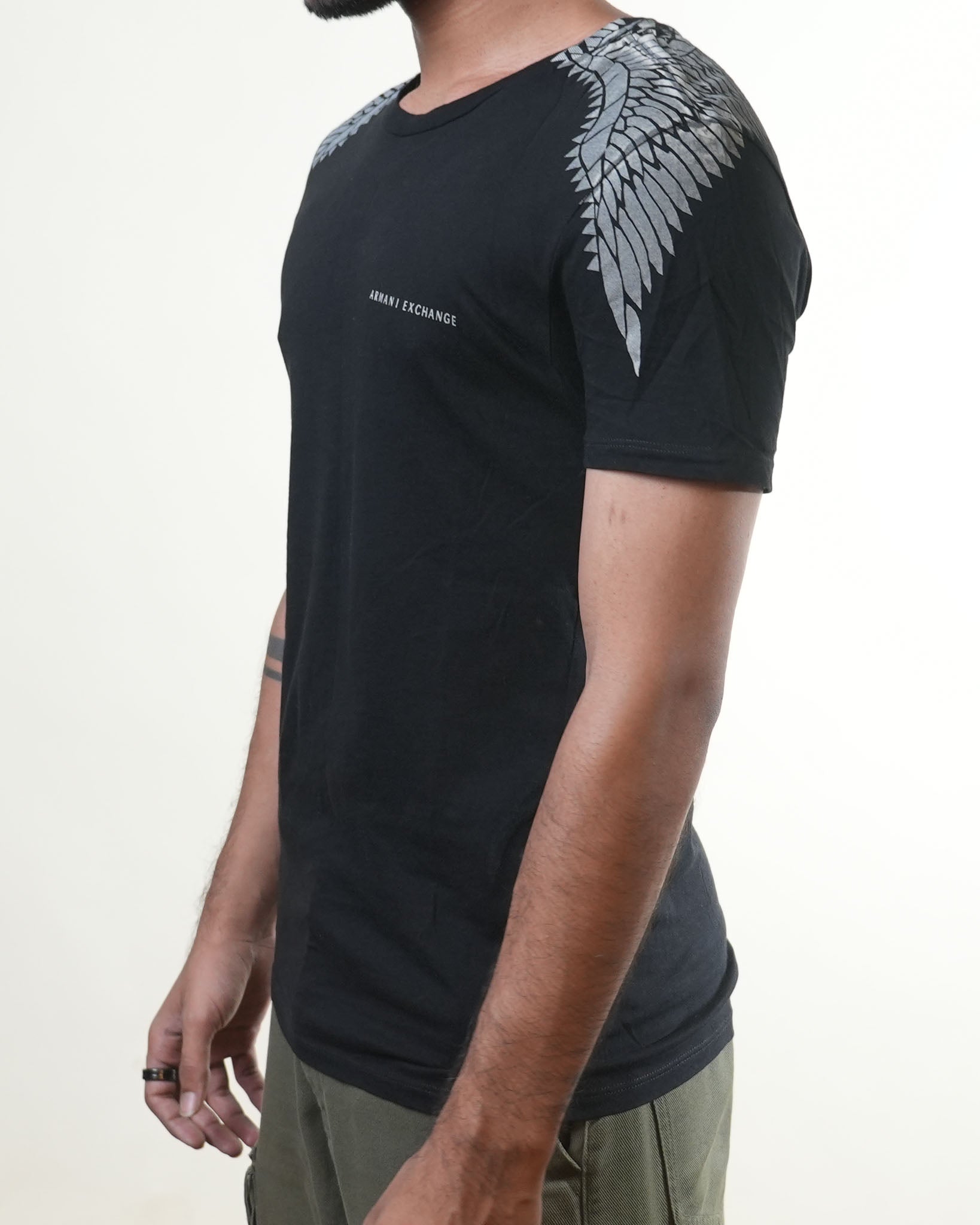 Armani Exchange Wings Black Printed Tshirt - view 2