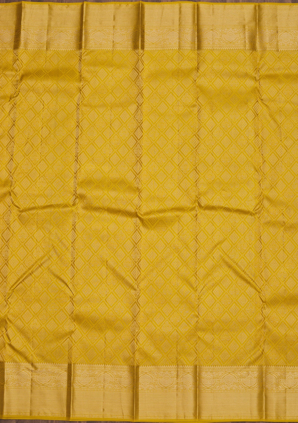 Koskii Yellow Zariwork Pure Silk Saree – Women's - view 7