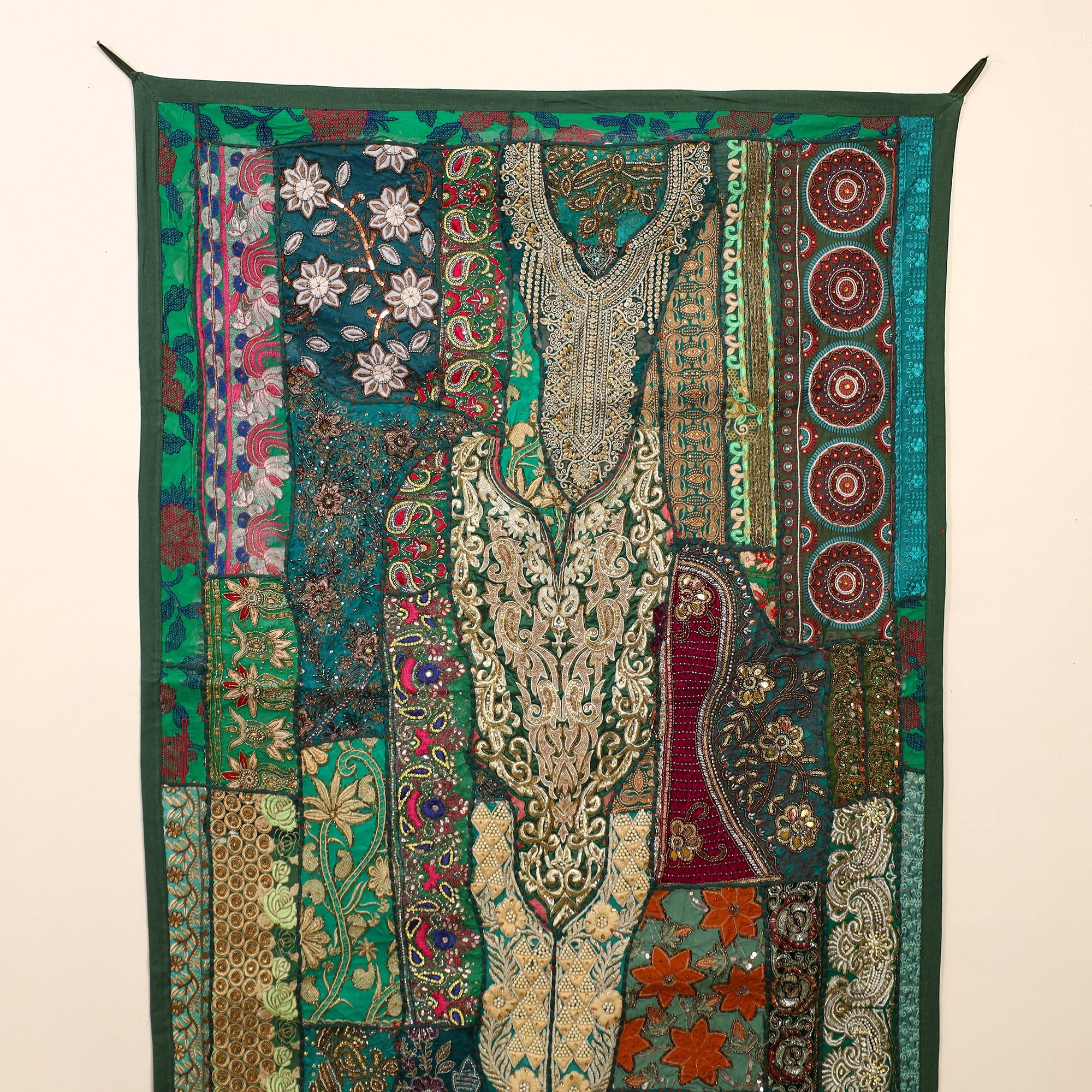 KACHCHH JI CHHAAP Banjara Beadwork Embroidery Tapestry Wall Hanging 09 - view 2