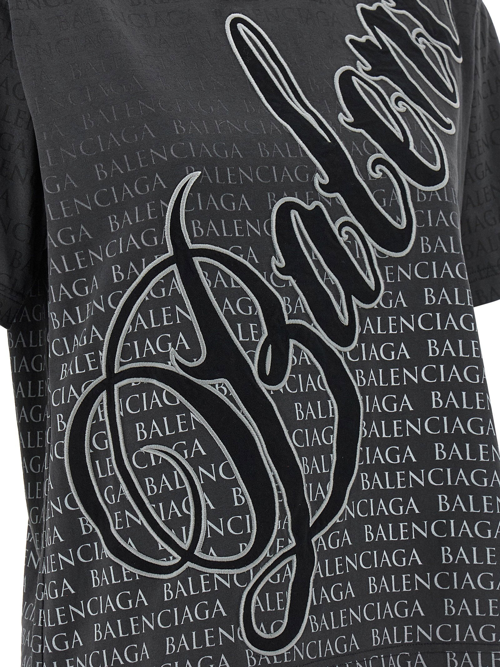 Balenciaga Cursive T-shirt – 100% cotton - view 4
