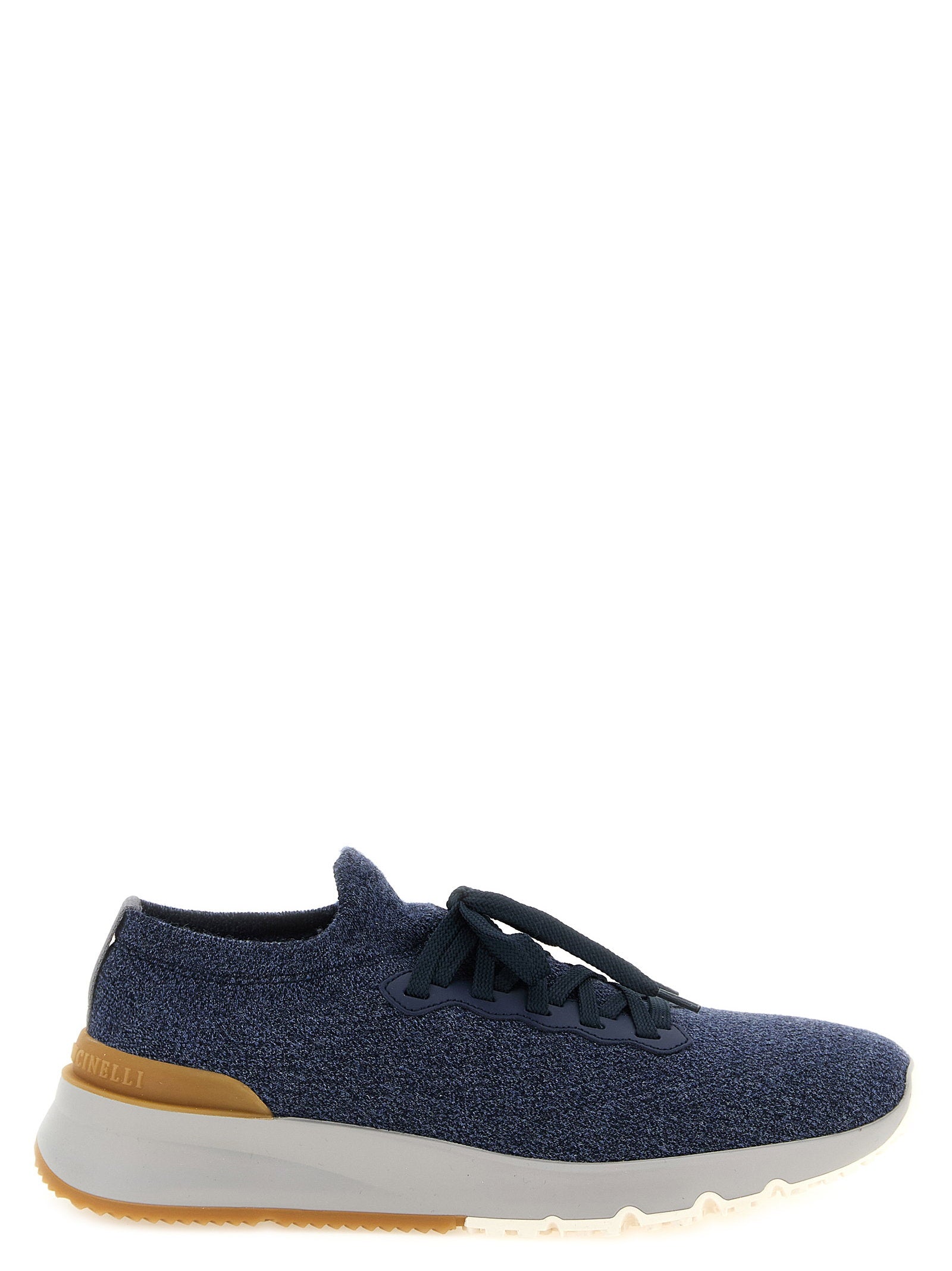 Brunello Cucinelli Jacquard Knit Sneakers – 100% wool