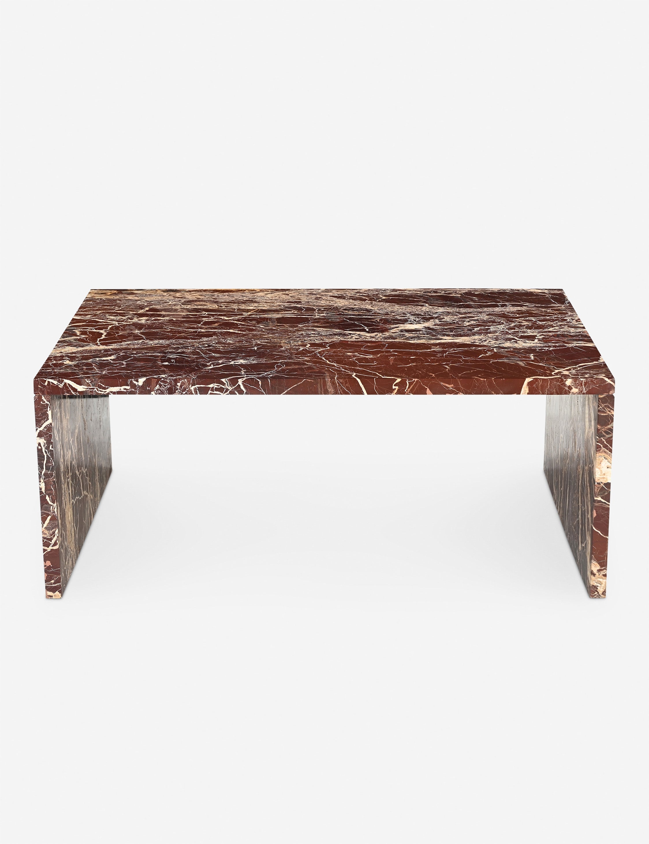 Lulu and Georgia Roque Coffee Table – Red Marble
