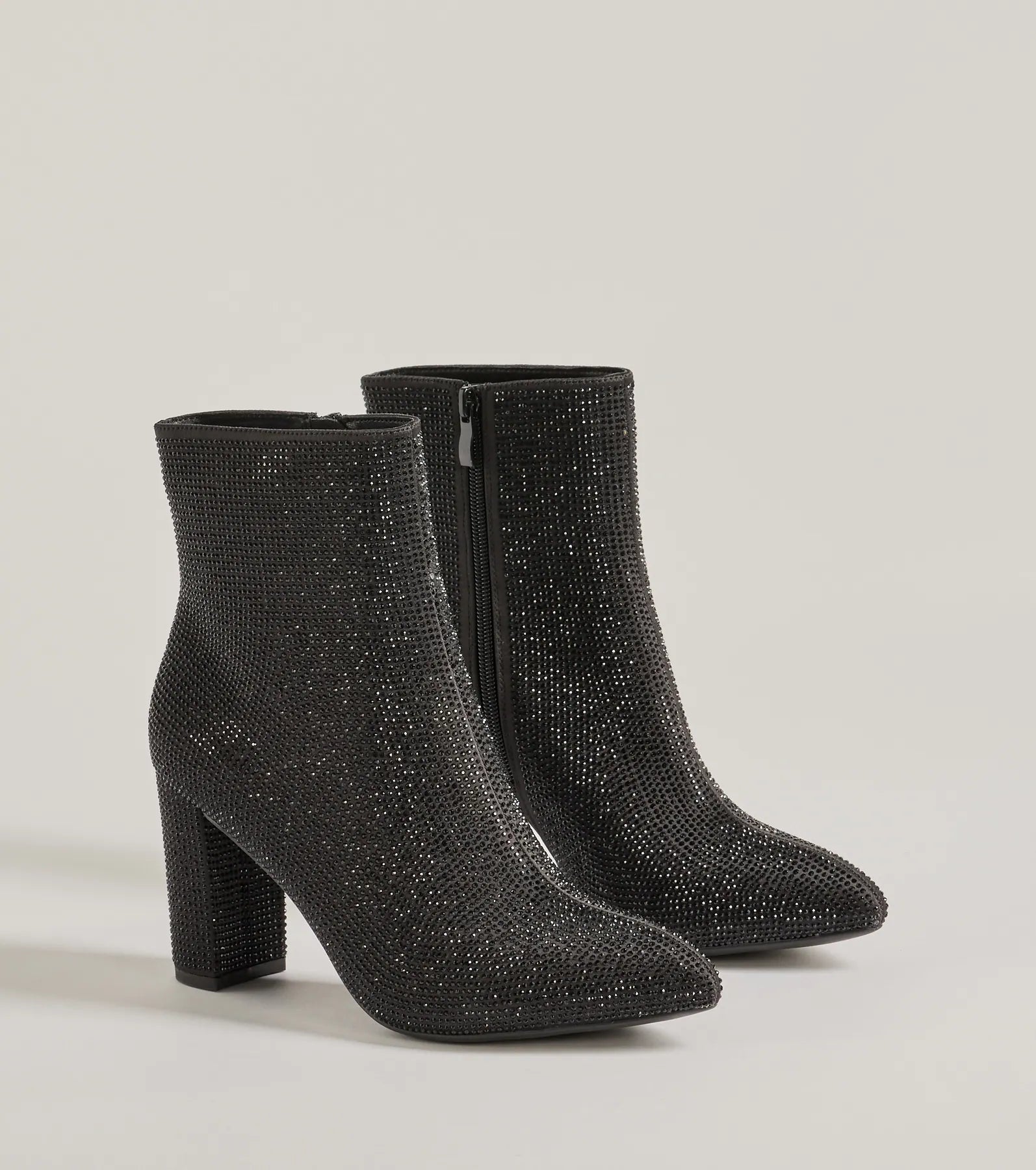 Windsor Sparkle Glam Rhinestone Ankle Booties