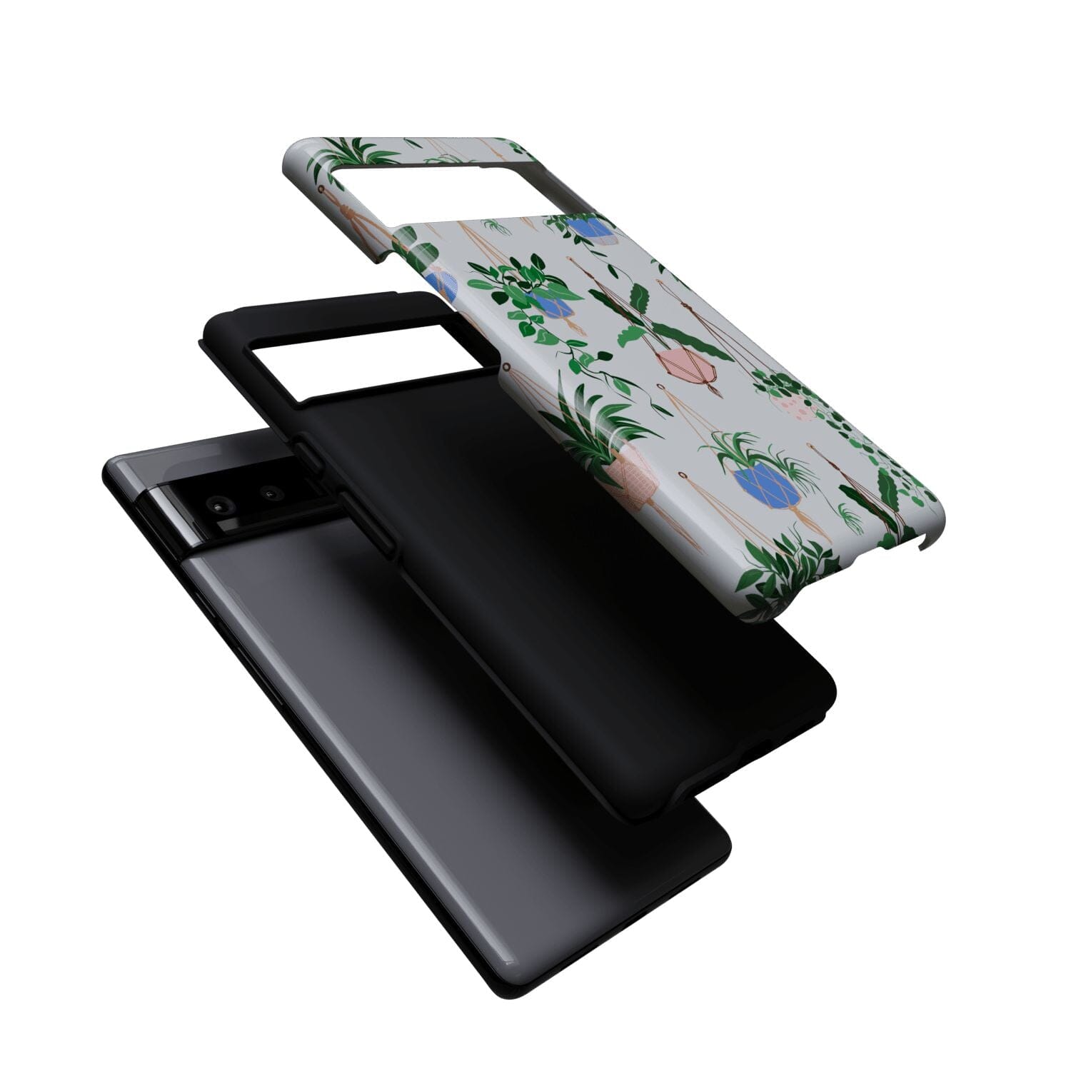 Casetry Hanging Around | Potted Plants Floral Google Pixel Case - view 6