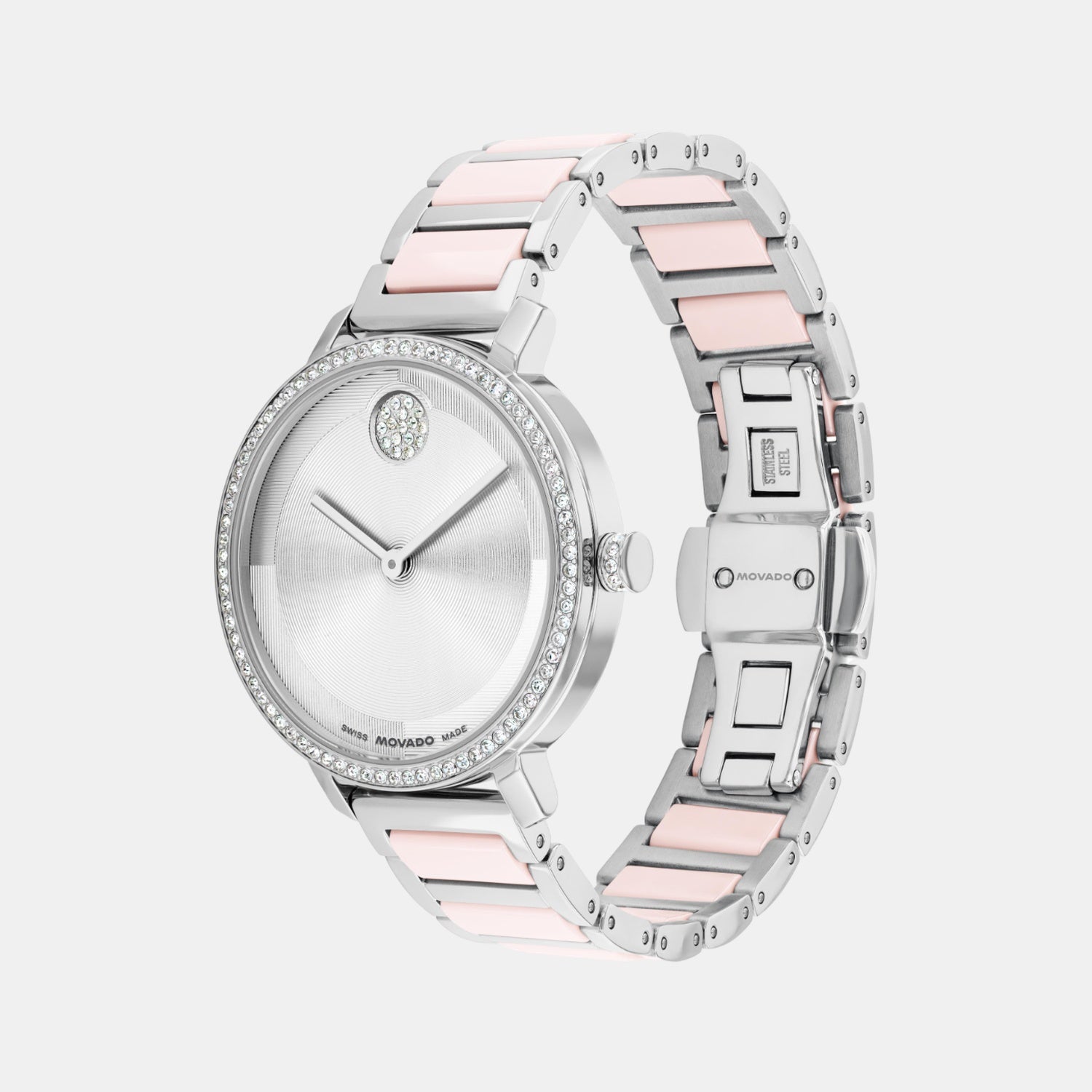 Movado Bold Women Quartz Silver Dial Analog Stainless Steel Watch 3601300 - view 2