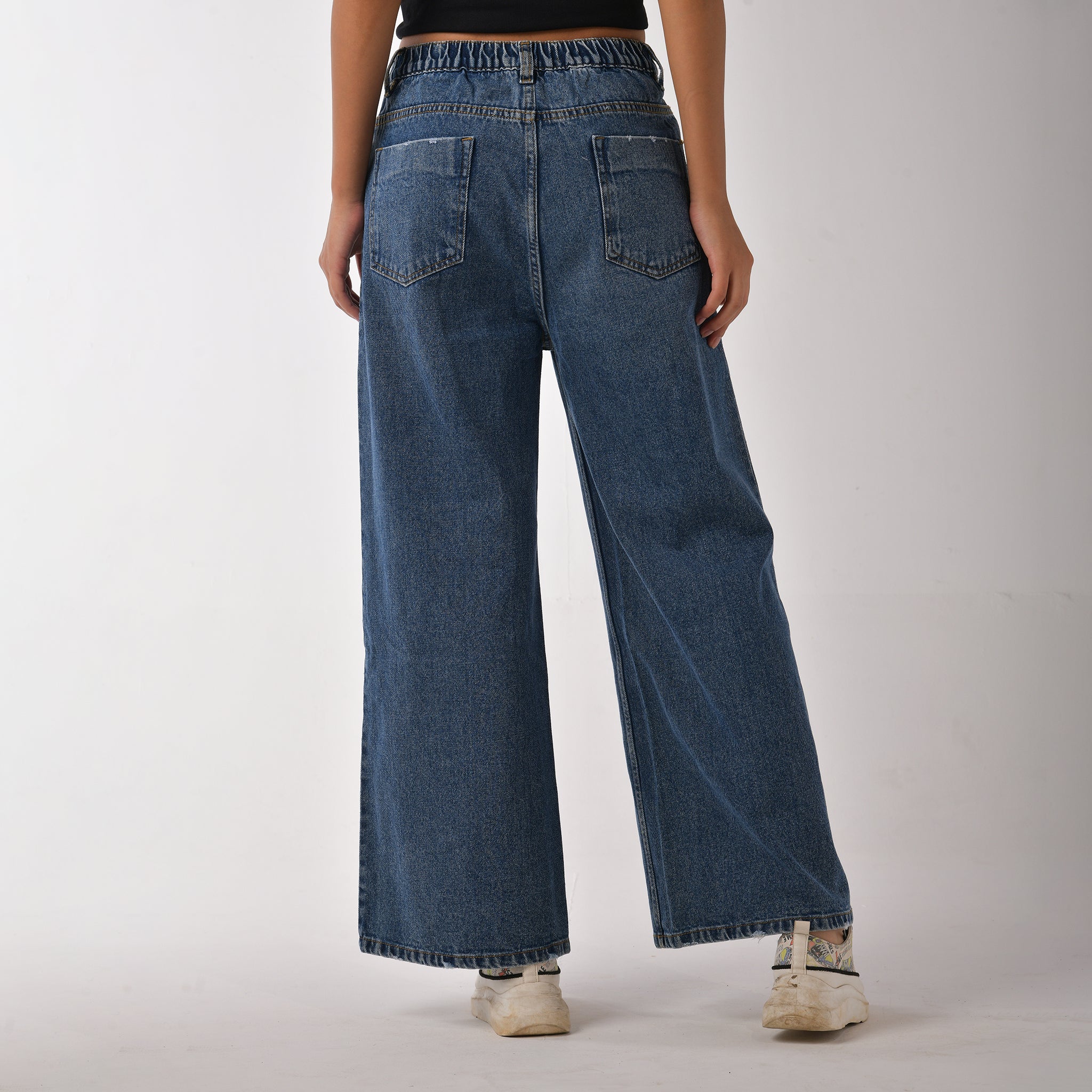 I Z F Oversized Baggy Jeans – Blue - view 2