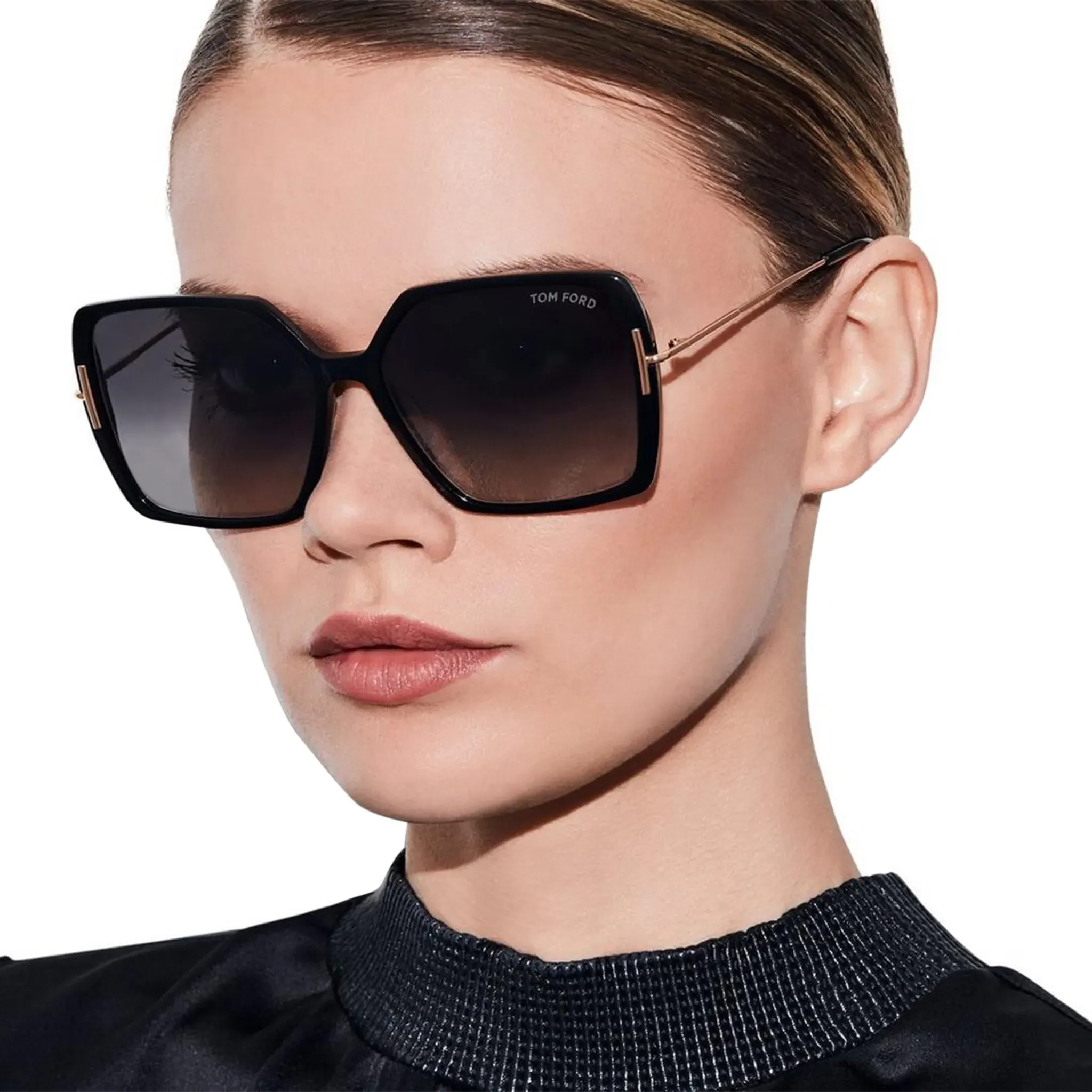 Tom Ford Joanna FT1039 01B 59 Black Sunglasses - view 2