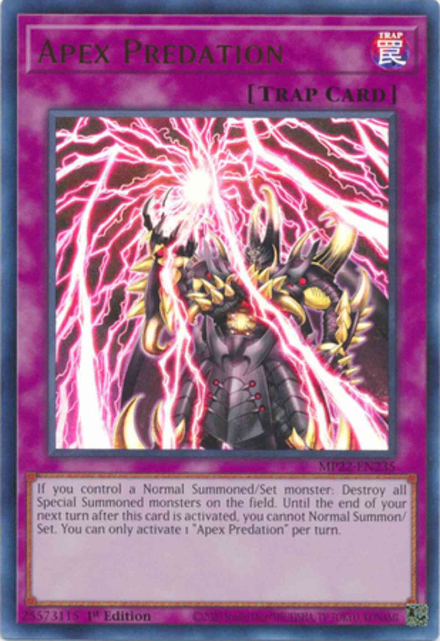 Yu-Gi-Oh! Apex Predation - MP22-EN235 - Ultra Rare - 1st Edition