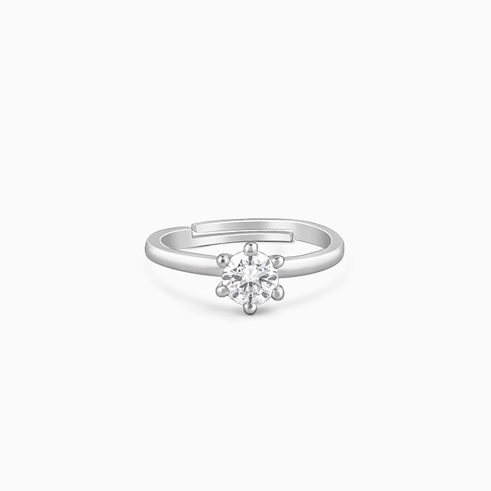 GIVA Jewellery Silver Snowfall Ring