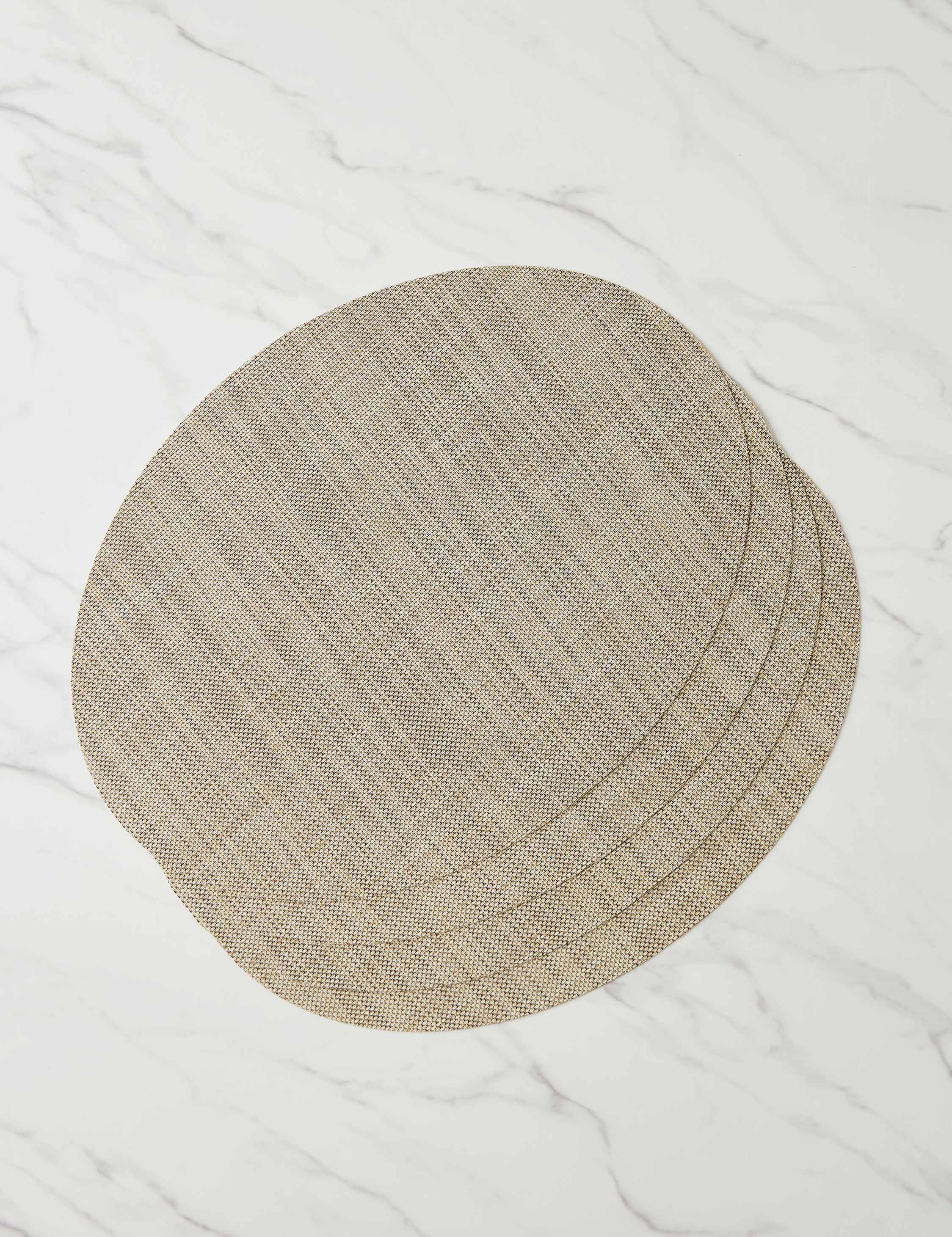Lulu and Georgia Mini Basketweave Oval Placemat (Set of 4) by Chilewich - view 6