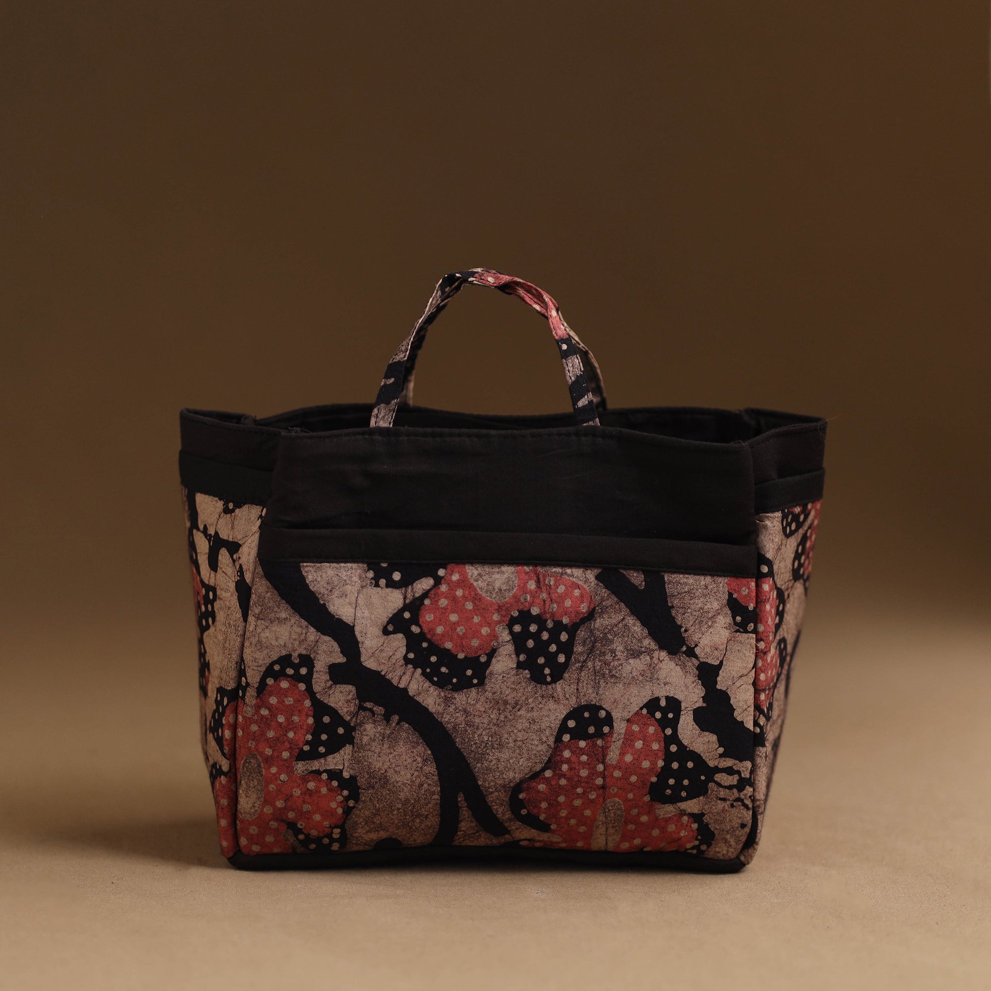 NOORI BAZAR Brown - Handmade Cotton Multipurpose Cosmetic/Toiletry Bag 19