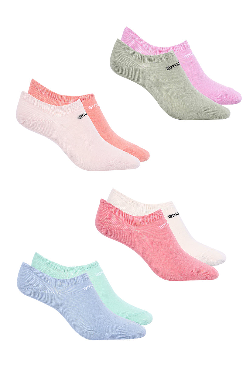 Amante Low Cut Socks (Pack of 8) - Multicolor
