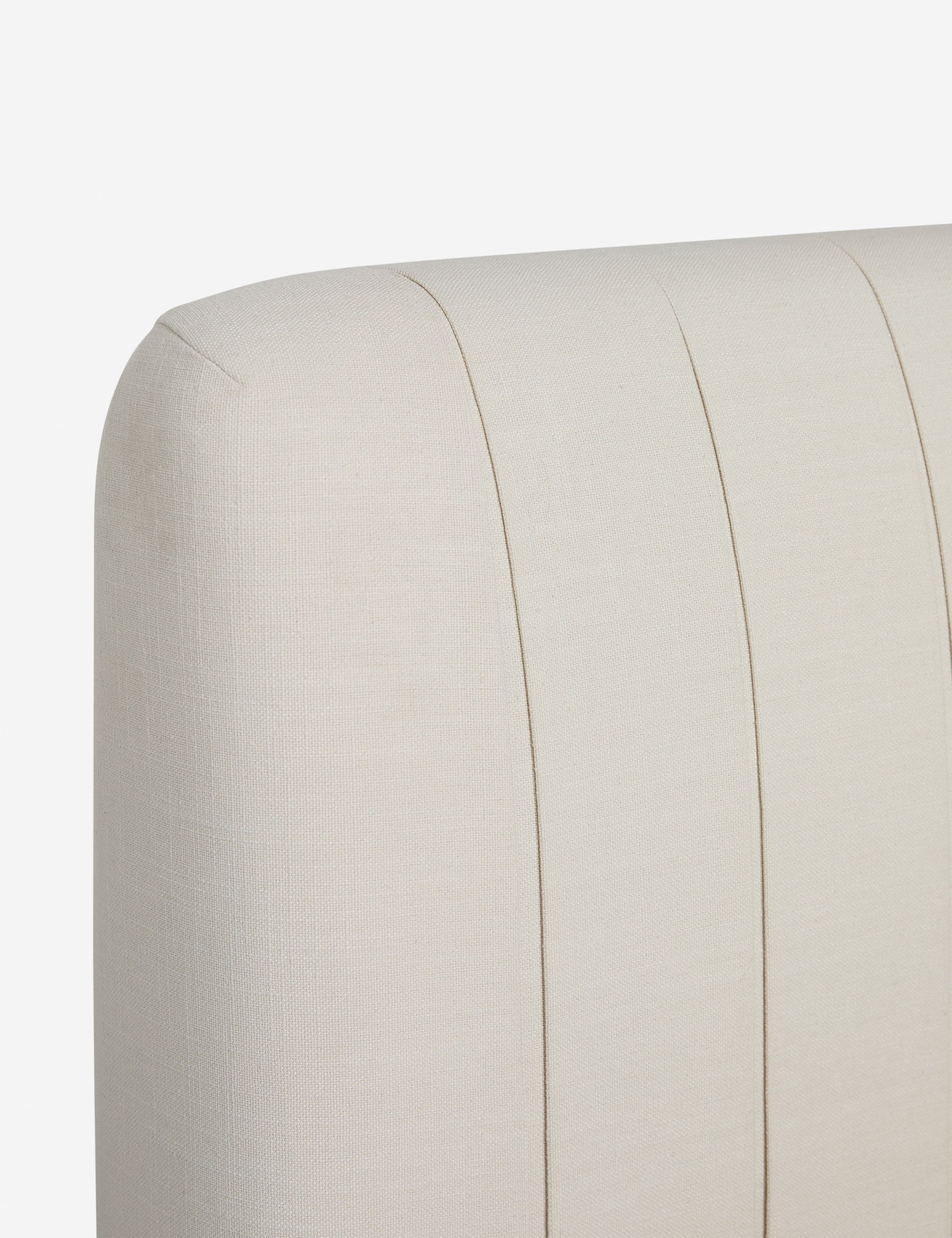 Lulu and Georgia Koppel Platform Bed – Natural Linen Weave - view 8