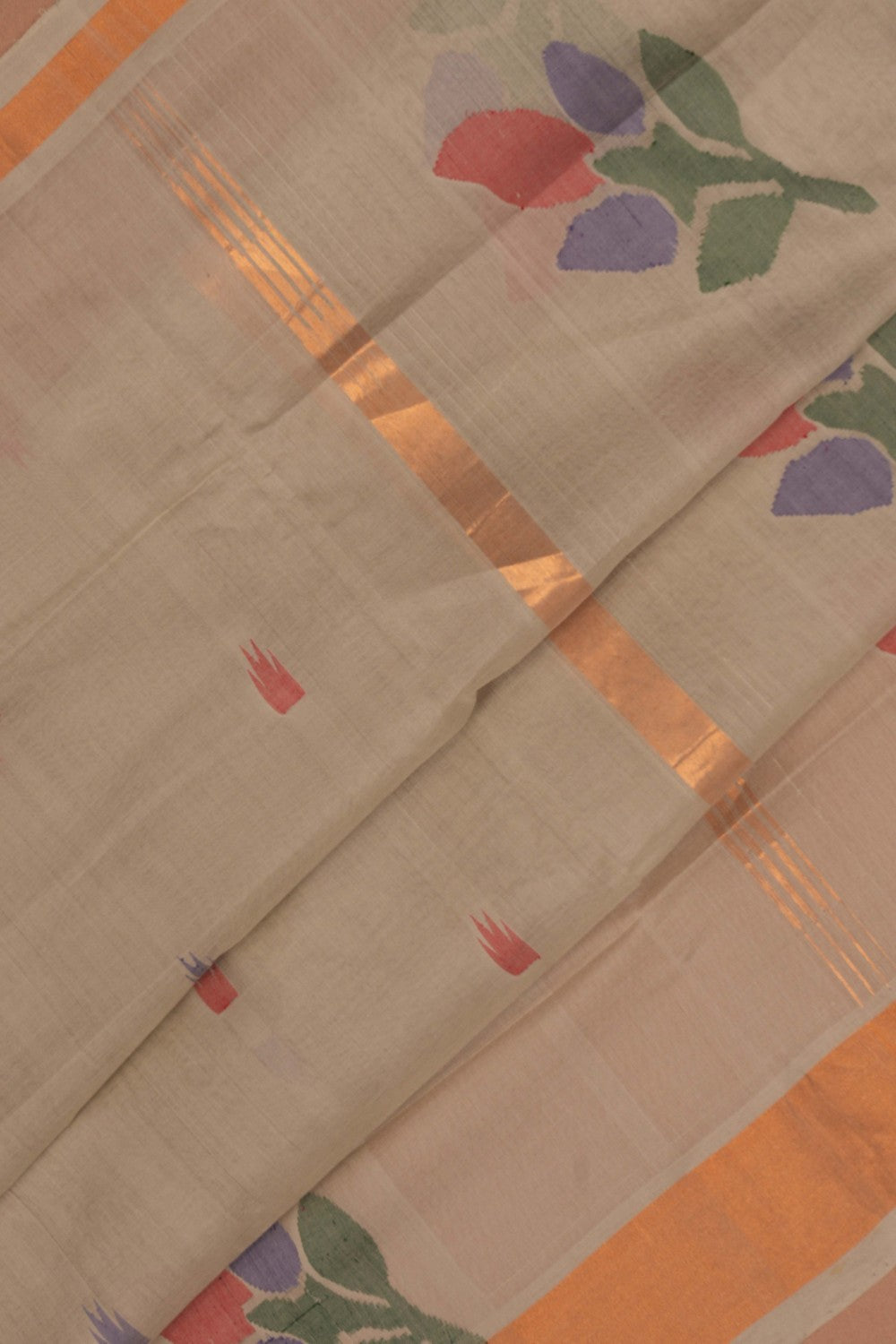 Kalanjali Cotton Jamdani Saree – Women's - view 2