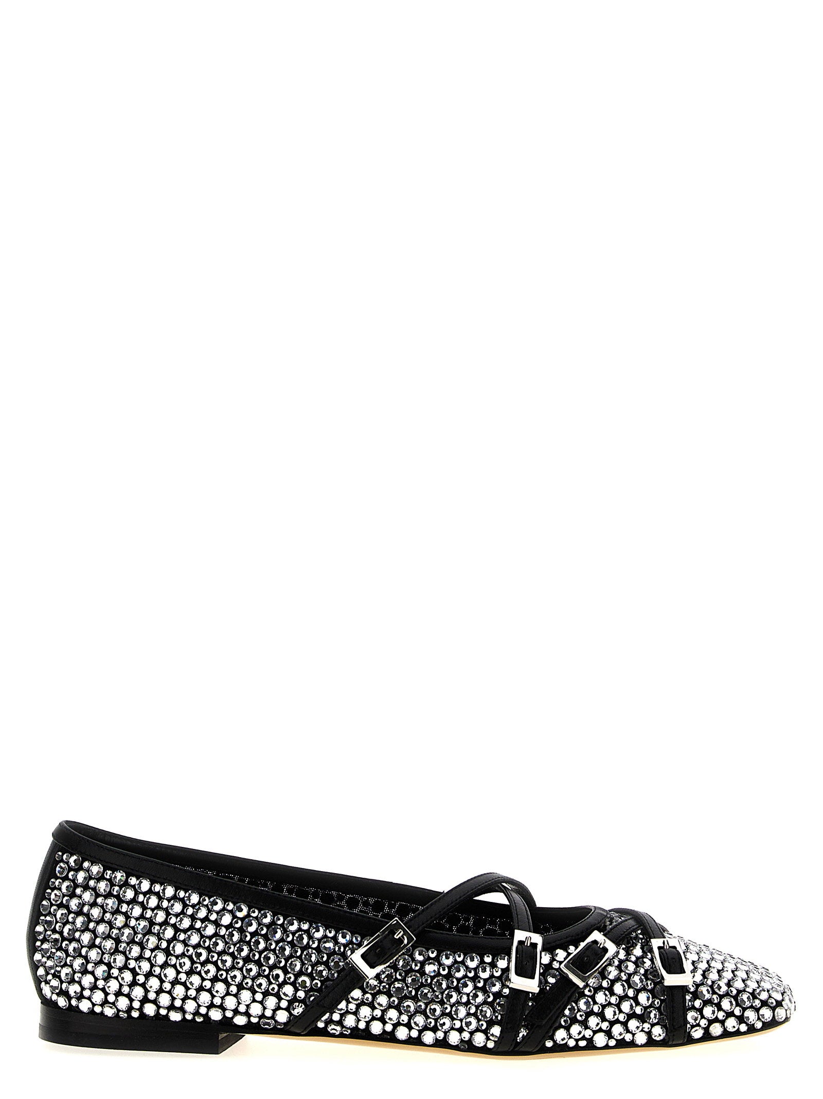 Mach & Mach Crystal Net Ballet Flats – 100% polyamide